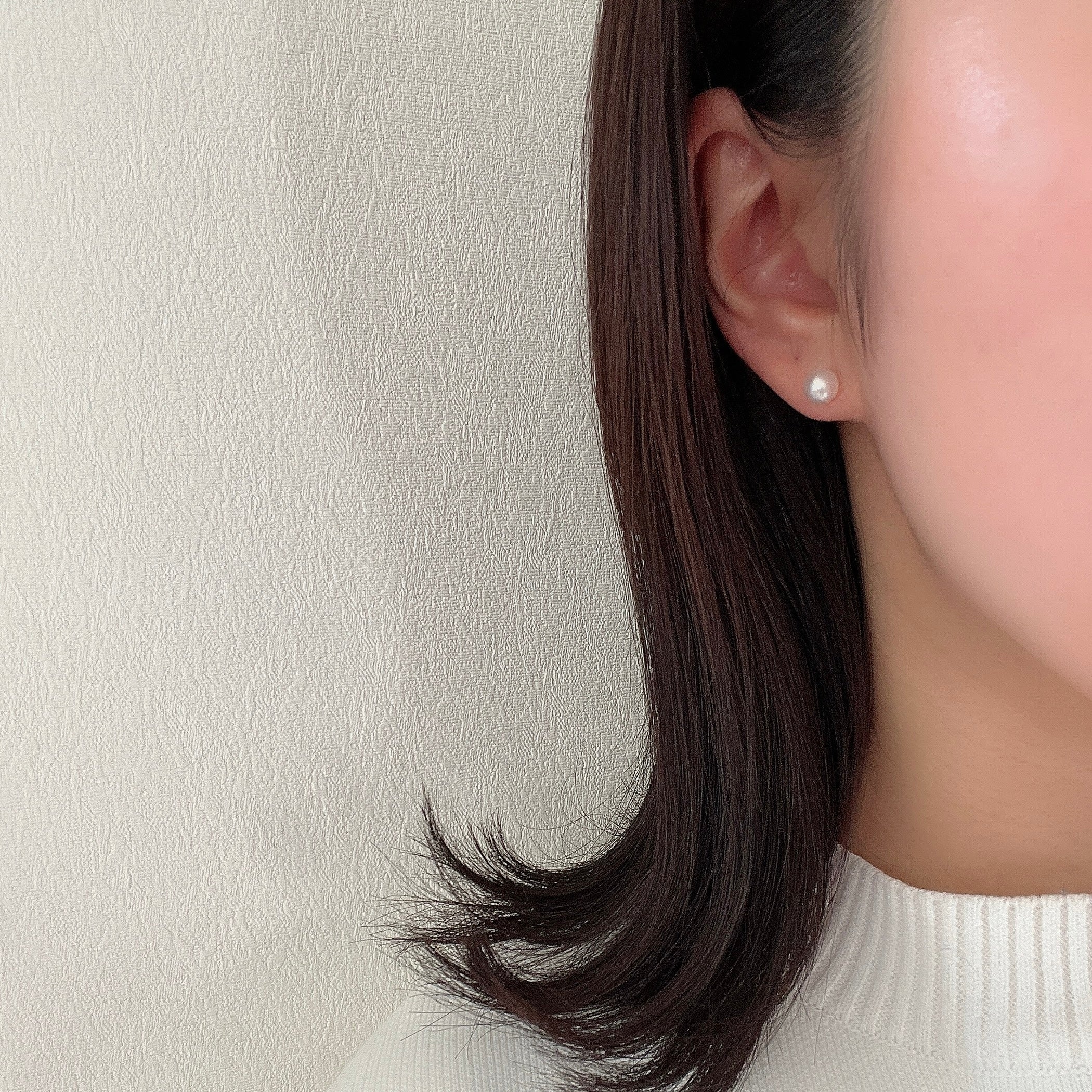 K18アコヤパールピアス6㎜