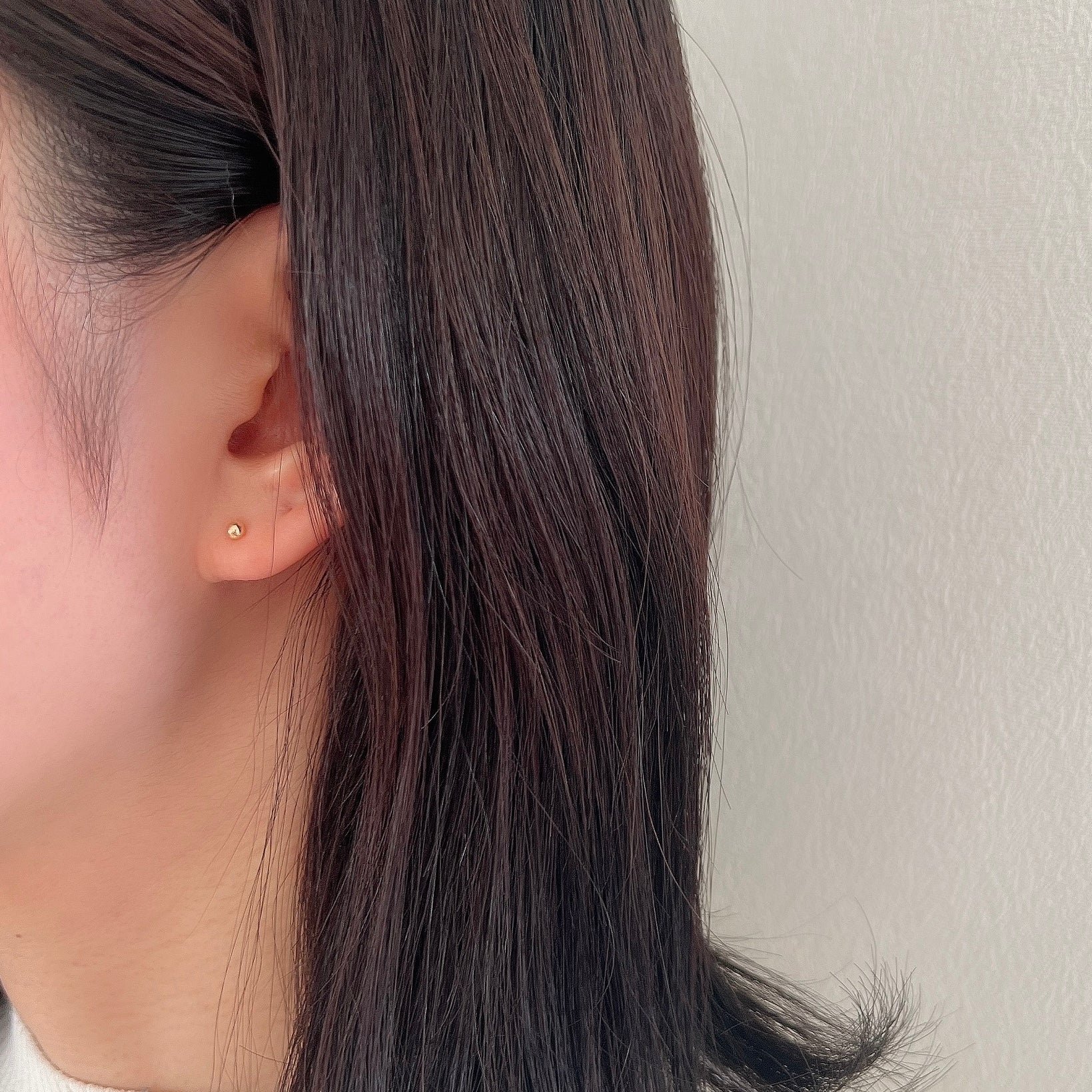 K18 3㎜丸玉ピアス