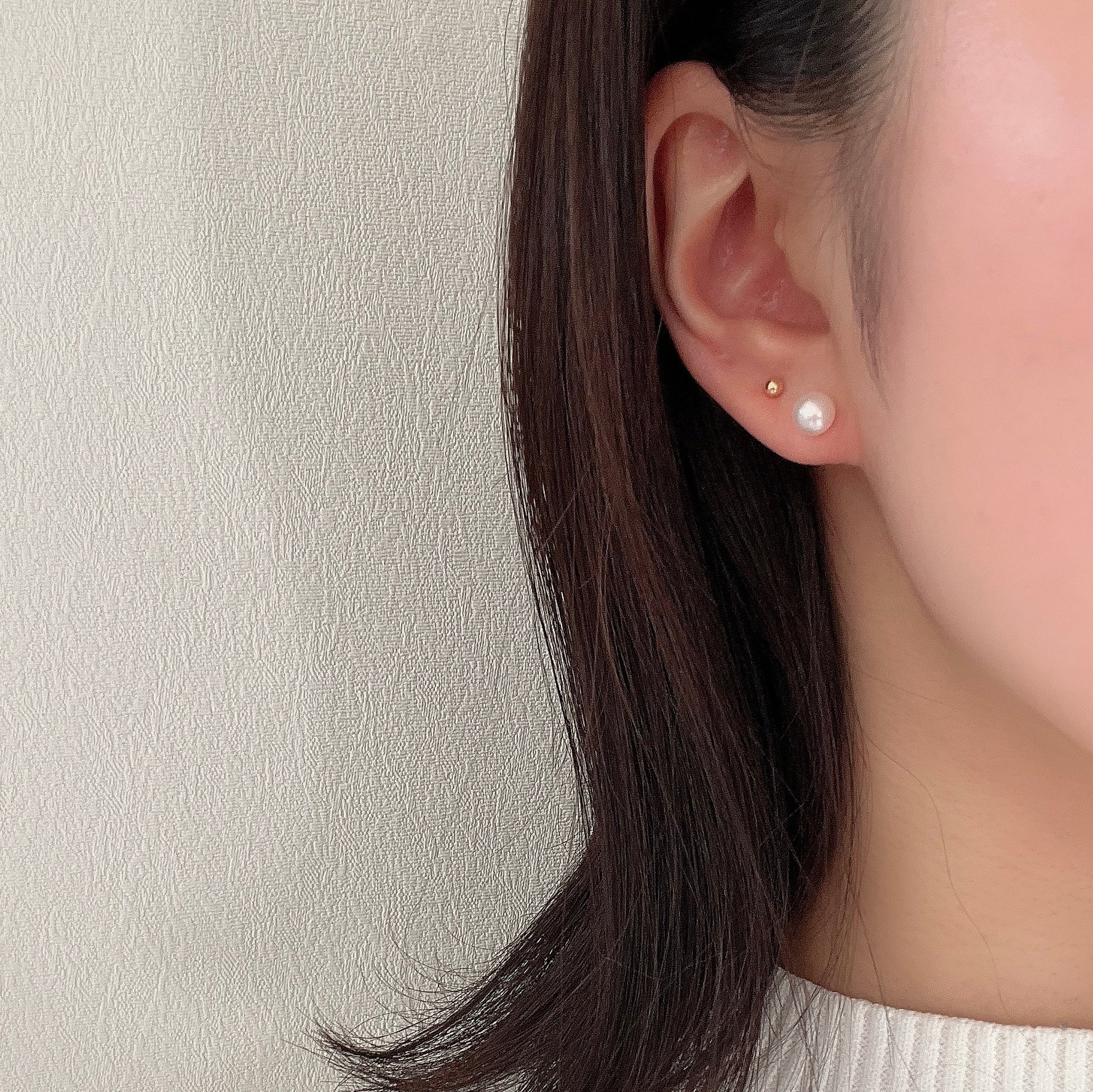 K18 3㎜丸玉ピアス