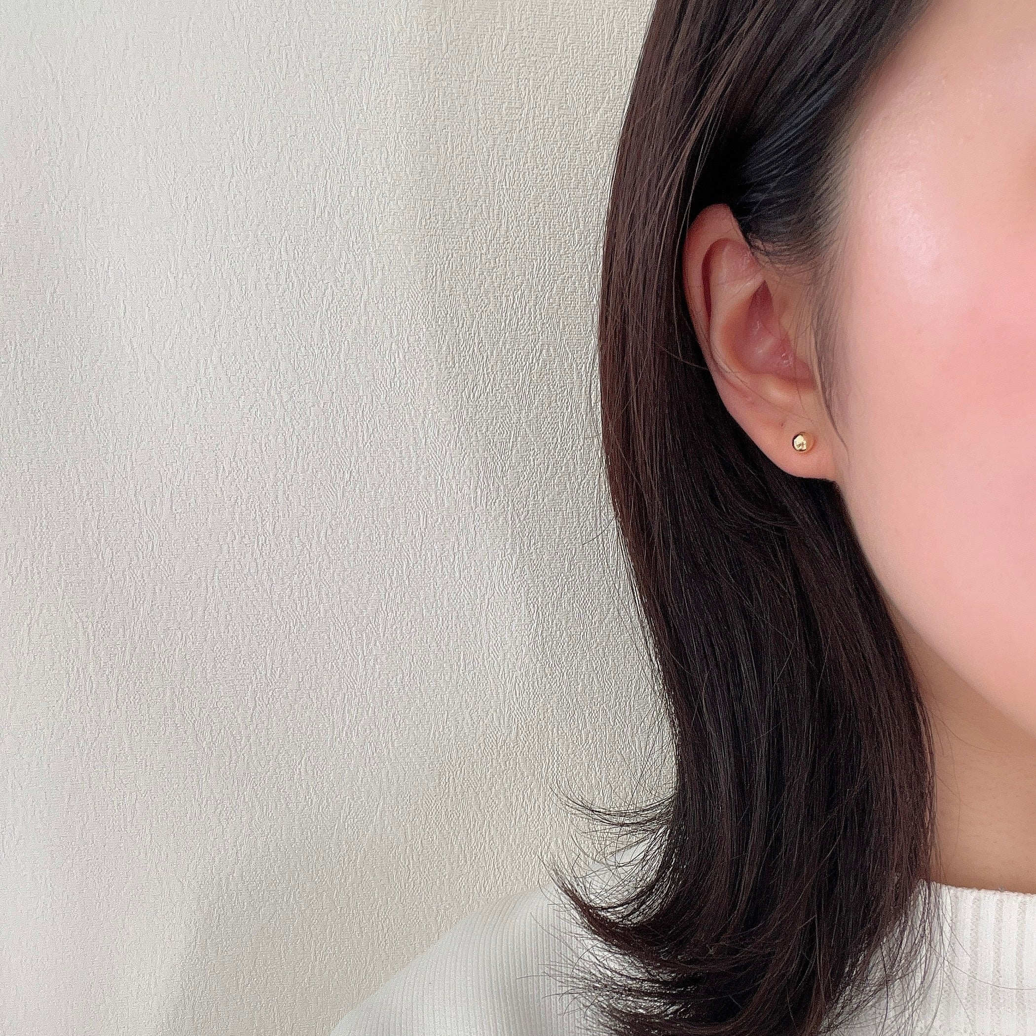 K18 5㎜丸玉ピアス