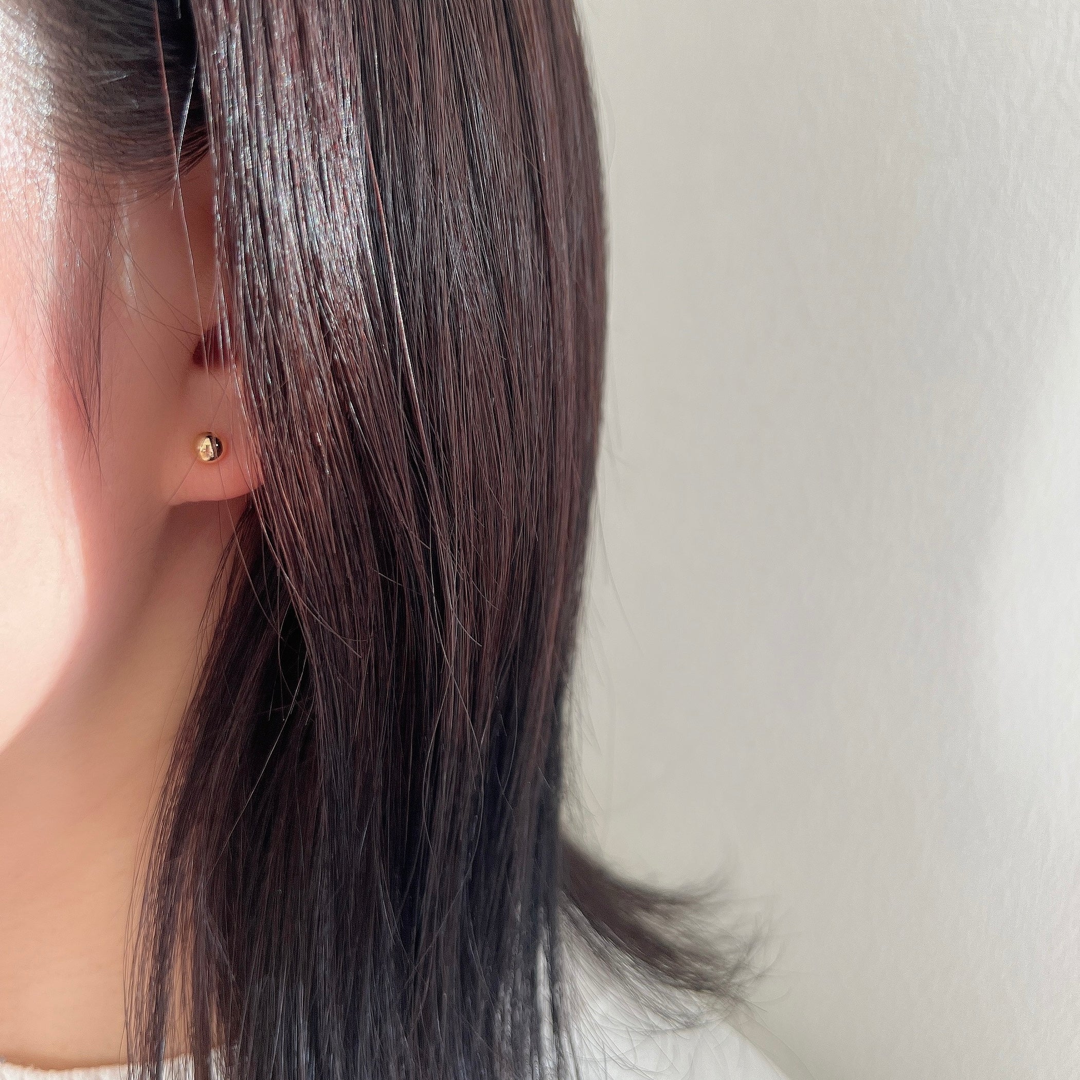 K18 5㎜丸玉ピアス