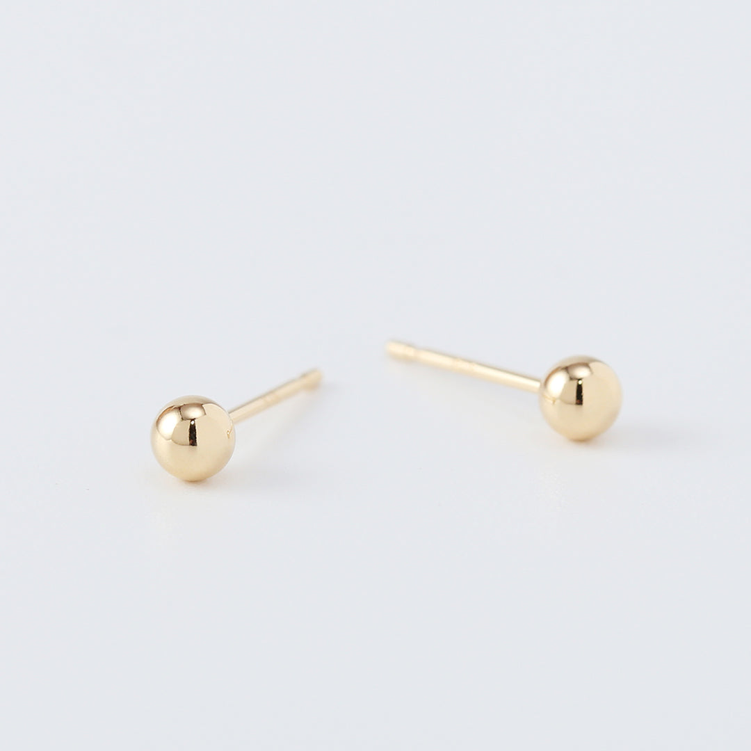K18 3㎜丸玉ピアス