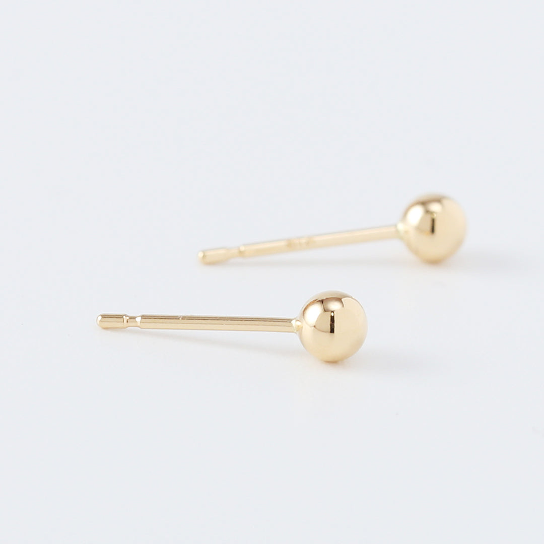 K18 3㎜丸玉ピアス