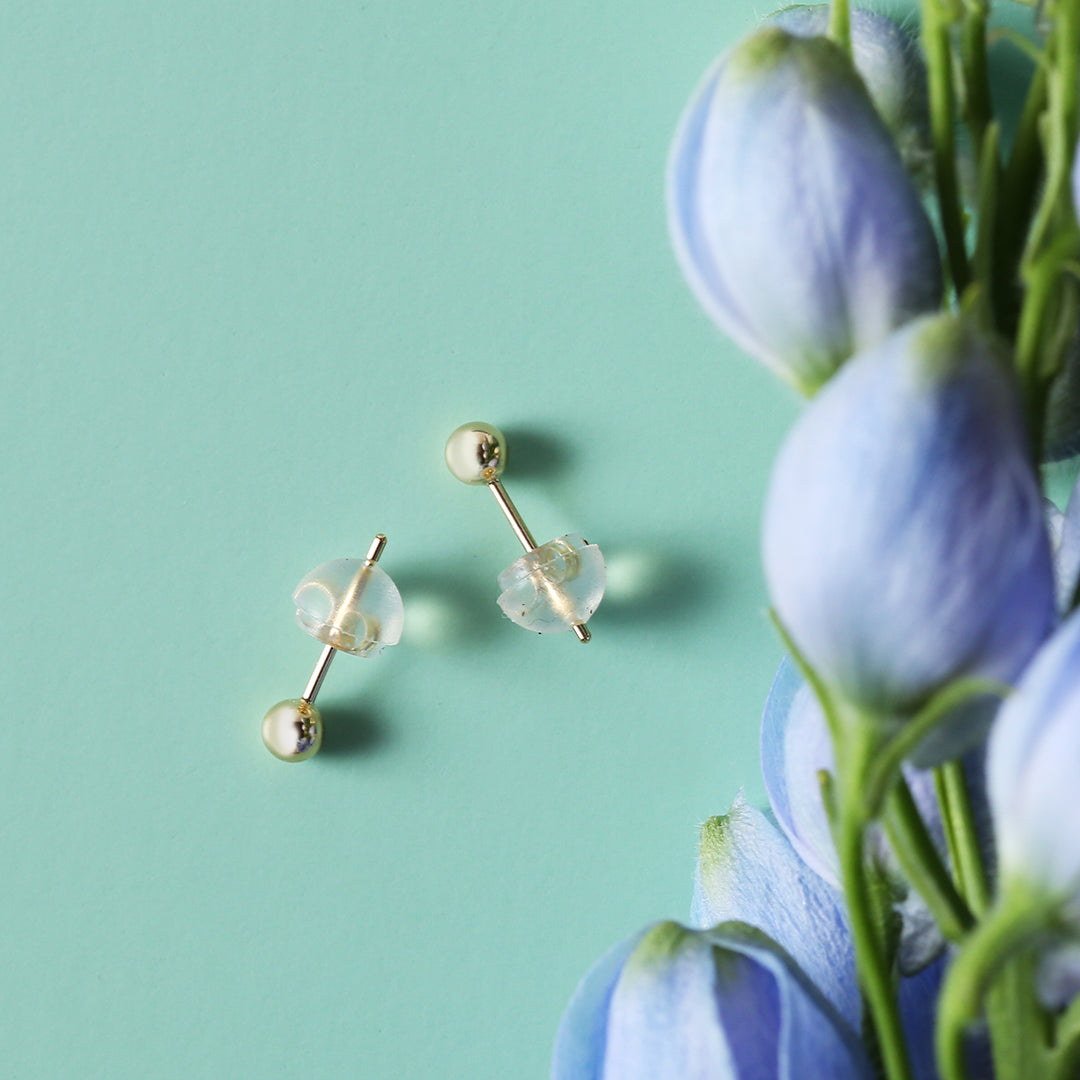 K18 3㎜丸玉ピアス