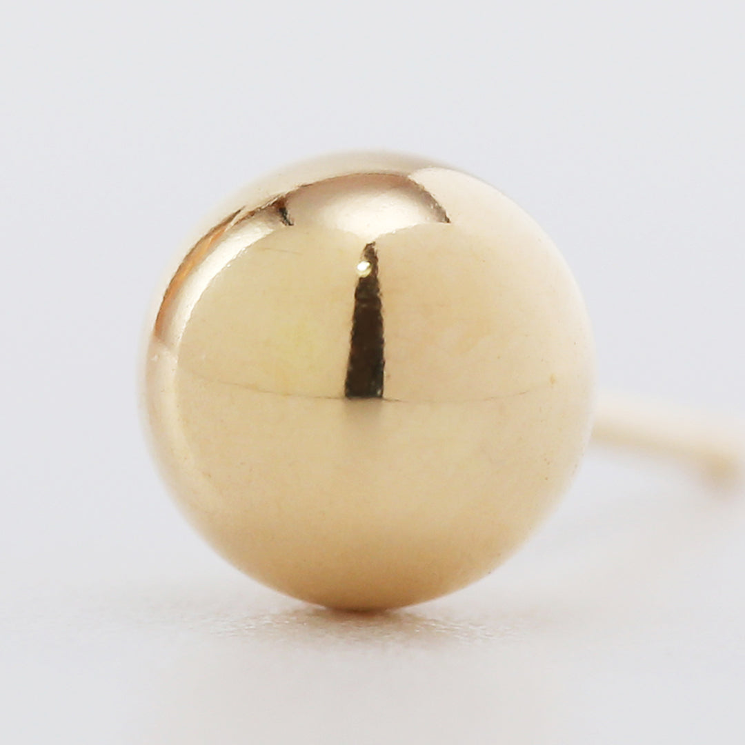 K18 5㎜丸玉ピアス