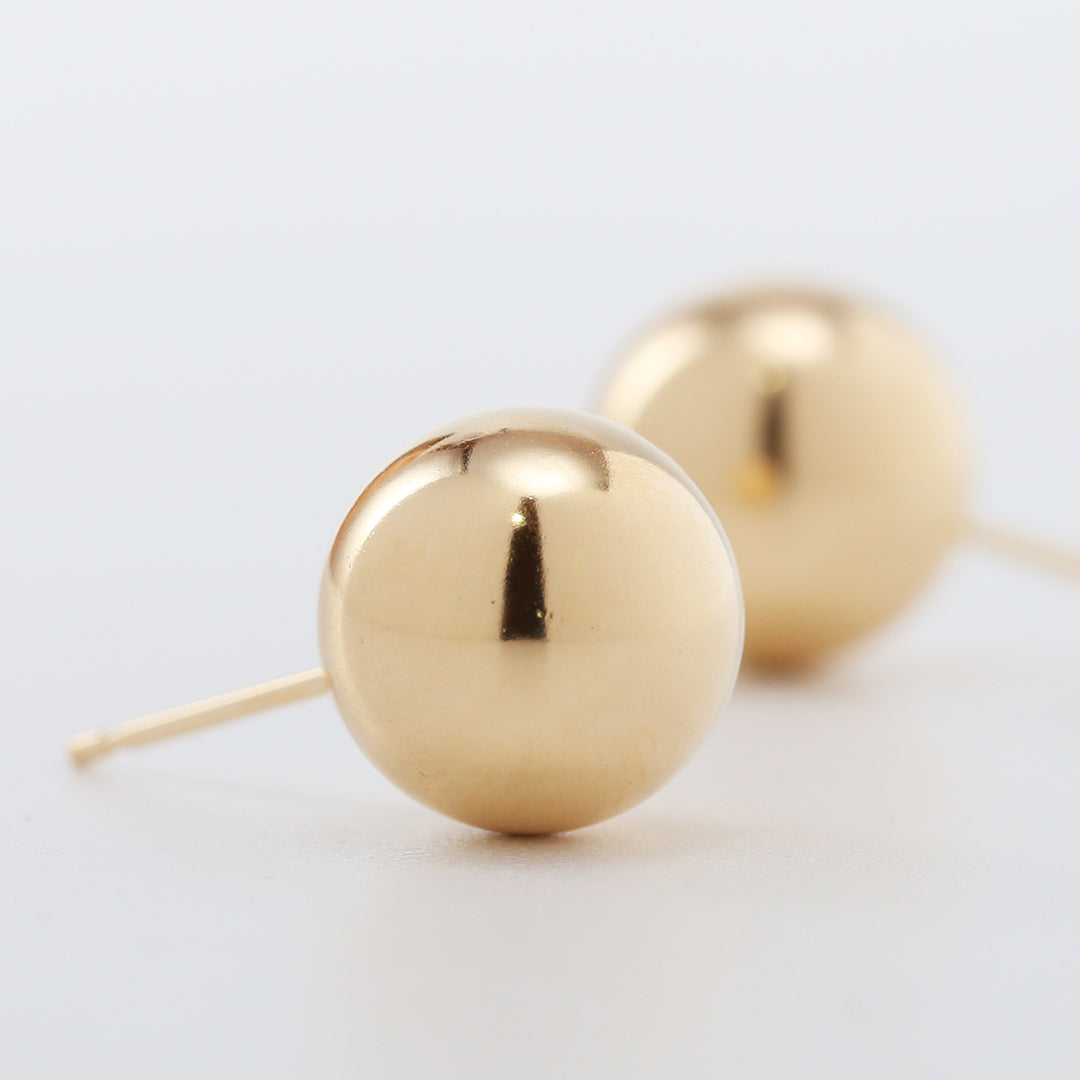 K18 10㎜丸玉ピアス