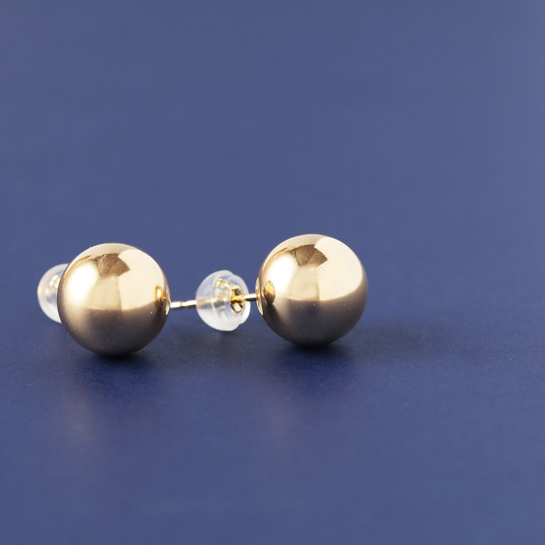 K18 10㎜丸玉ピアス
