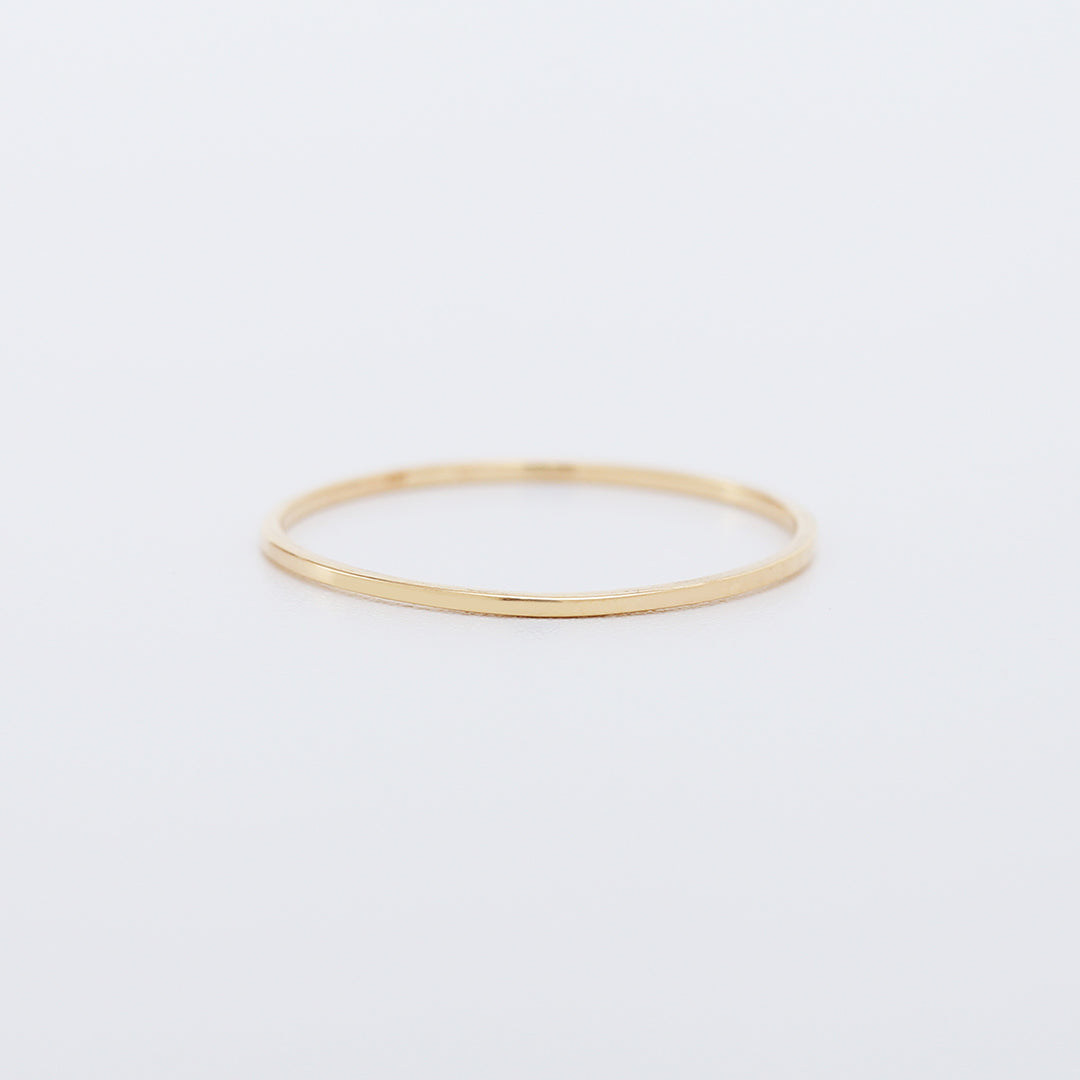 【受注生産品】K18細身リング1号〜16号