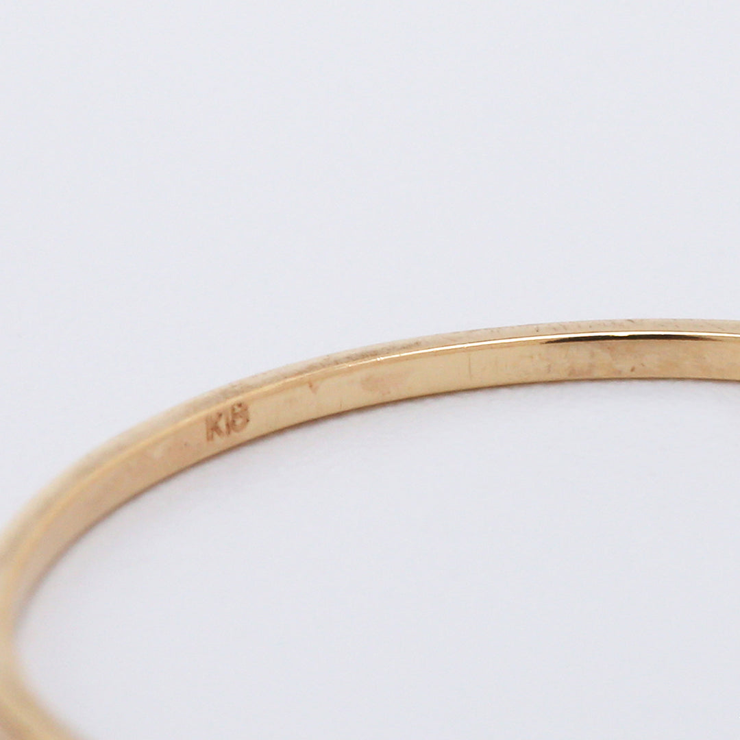 【受注生産品】K18細身リング1号〜16号
