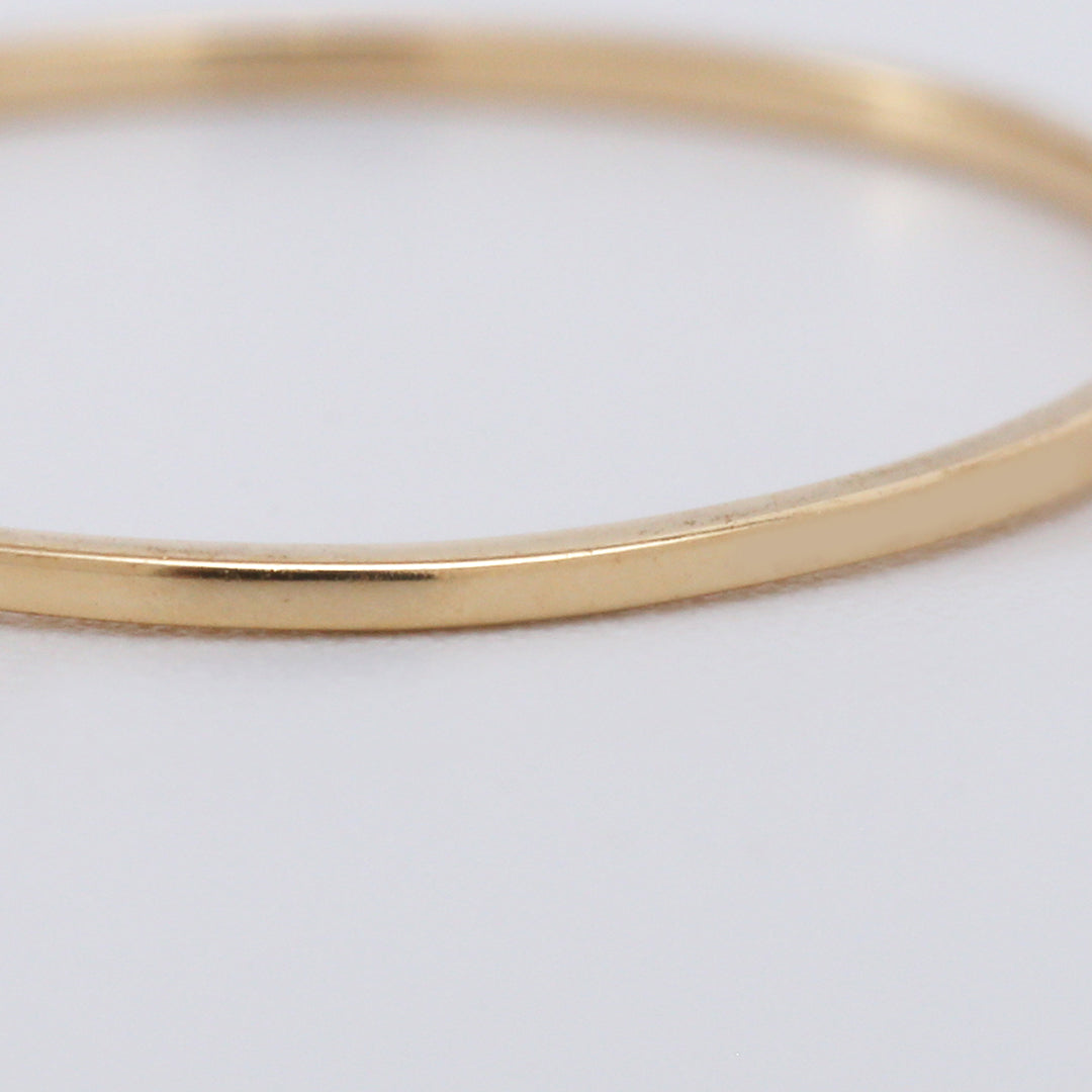 【受注生産品】K18細身リング1号〜16号