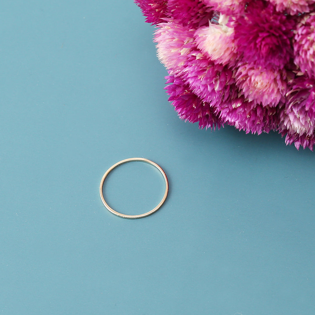 【受注生産品】K18細身リング1号〜16号