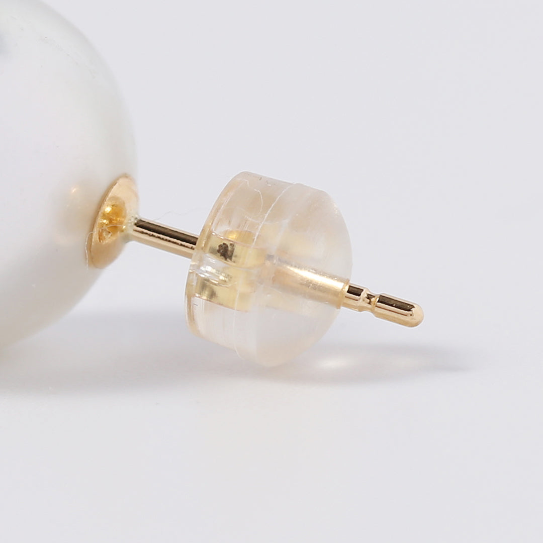 K18大粒南洋パールピアスホワイト