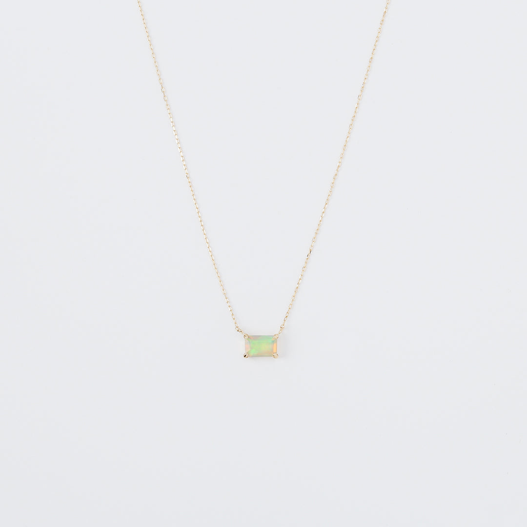 【受注生産品】K18スクエアオパールネックレス