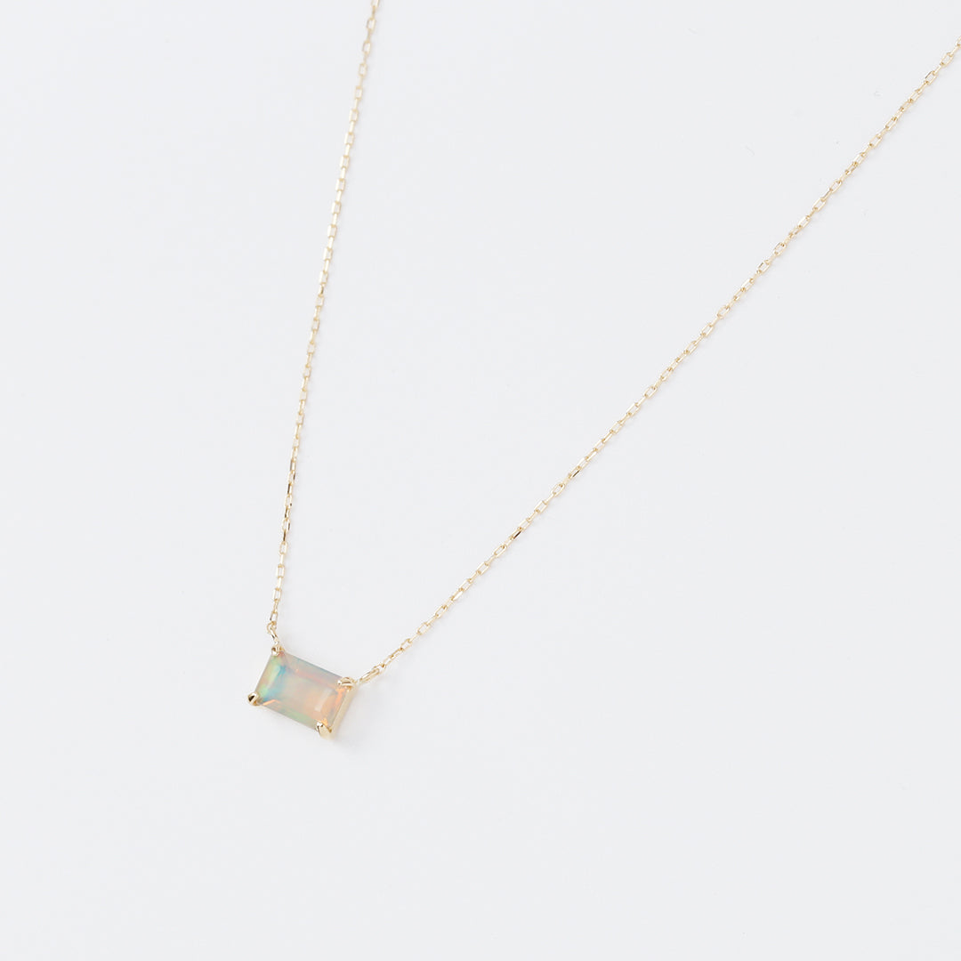 【受注生産品】K18スクエアオパールネックレス