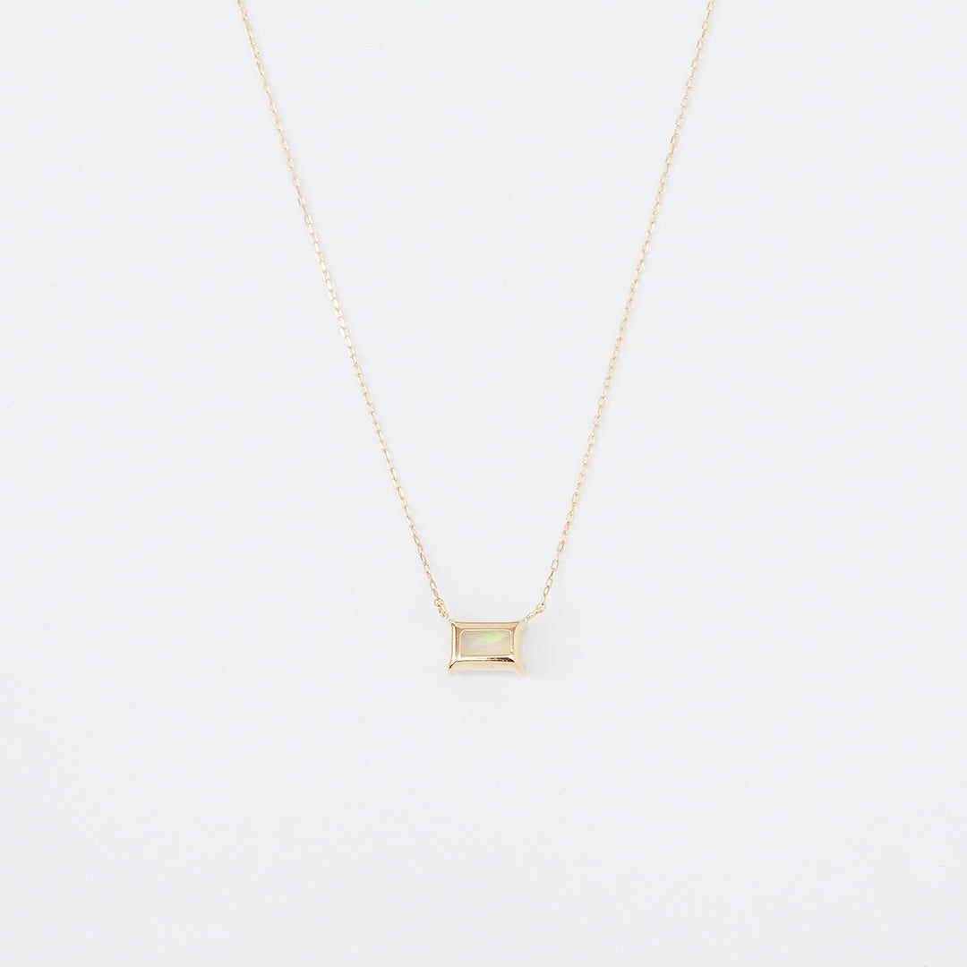 【受注生産品】K18スクエアオパールネックレス