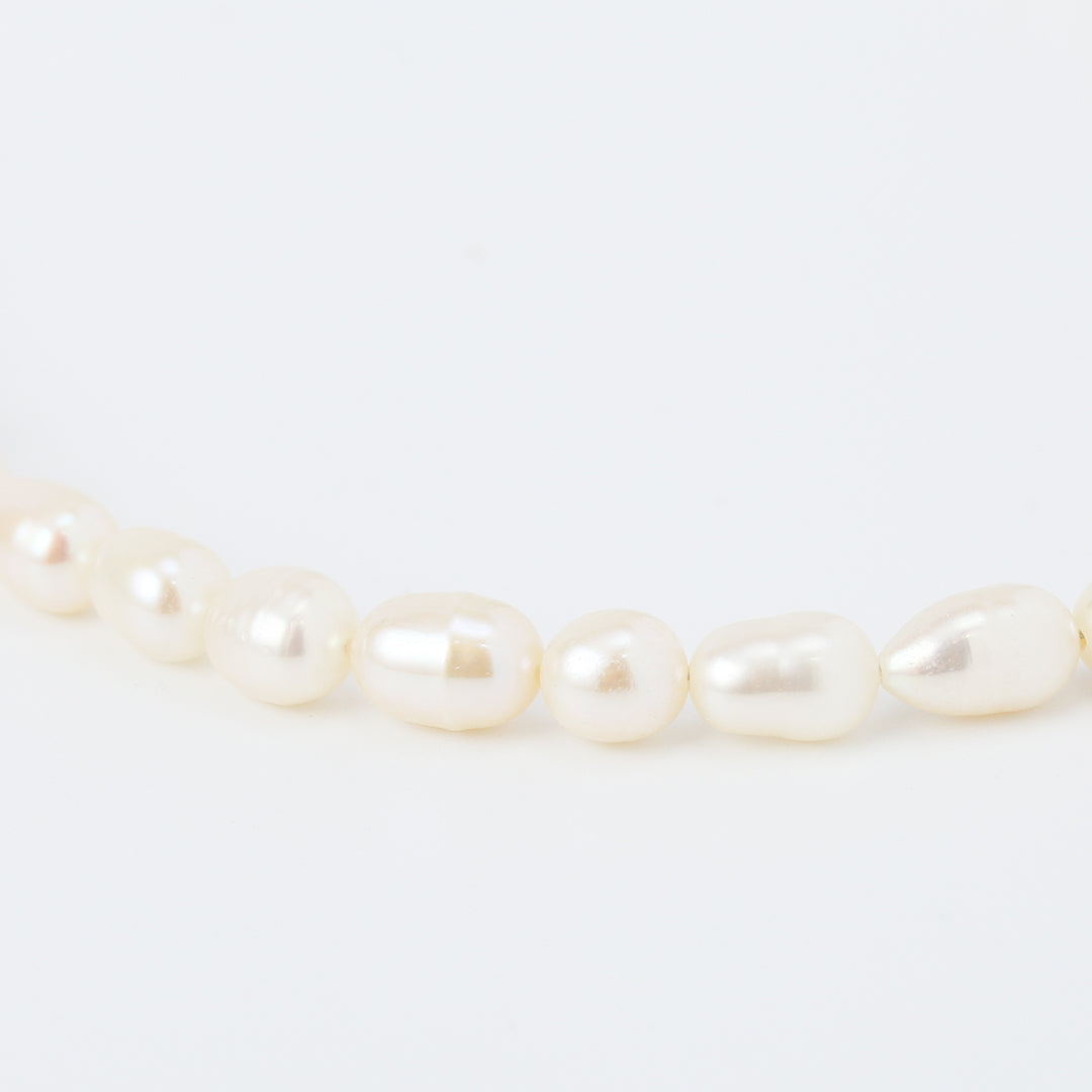 SV925淡水パールネックレス金メッキ