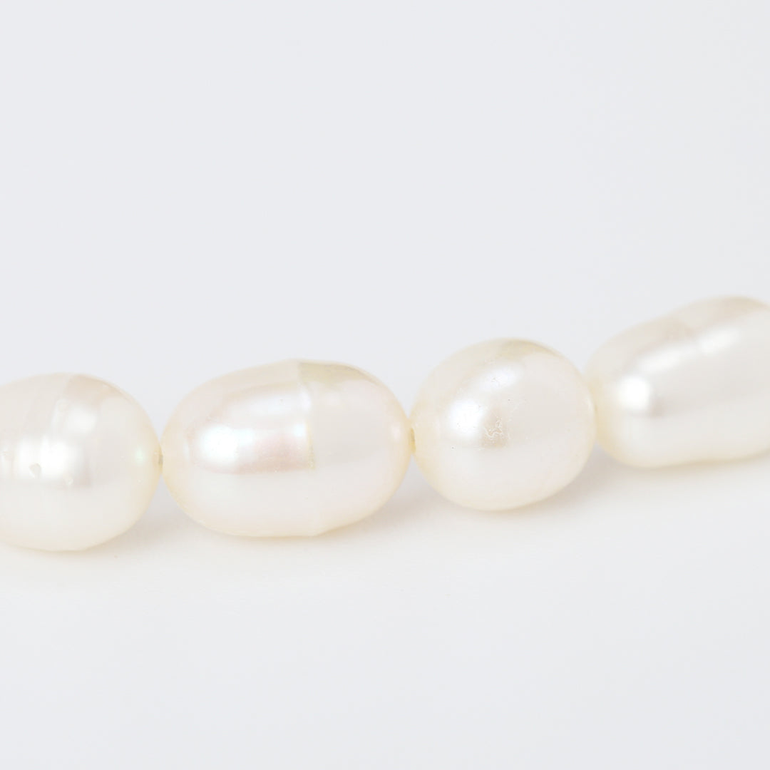 SV925淡水パールネックレス金メッキ