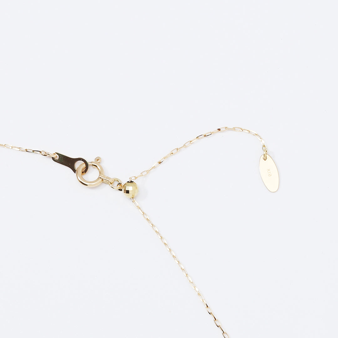 【一点物】K18ランダムカットトルマリンネックレス004