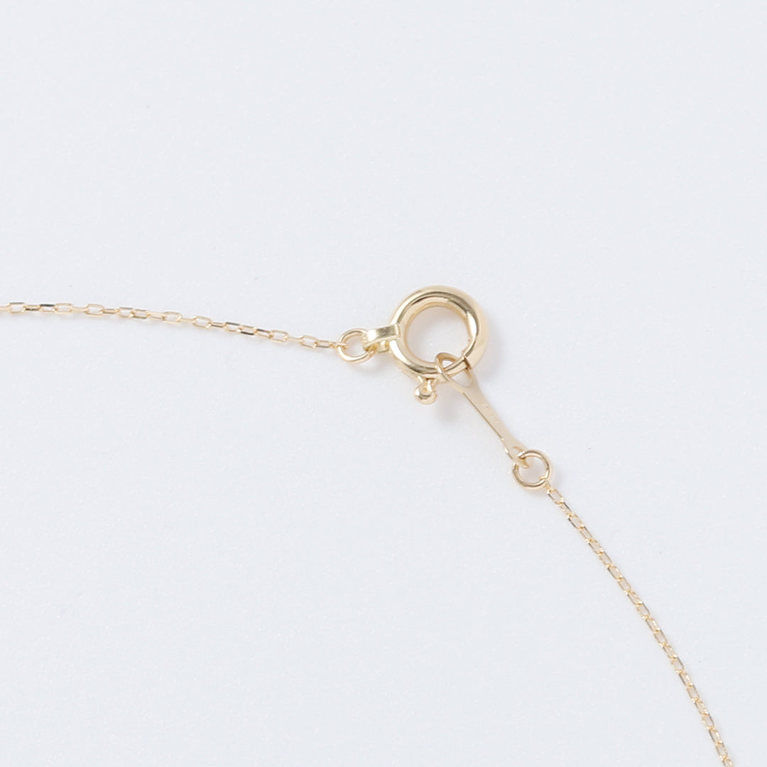 K18スクエアモルガナイトネックレス