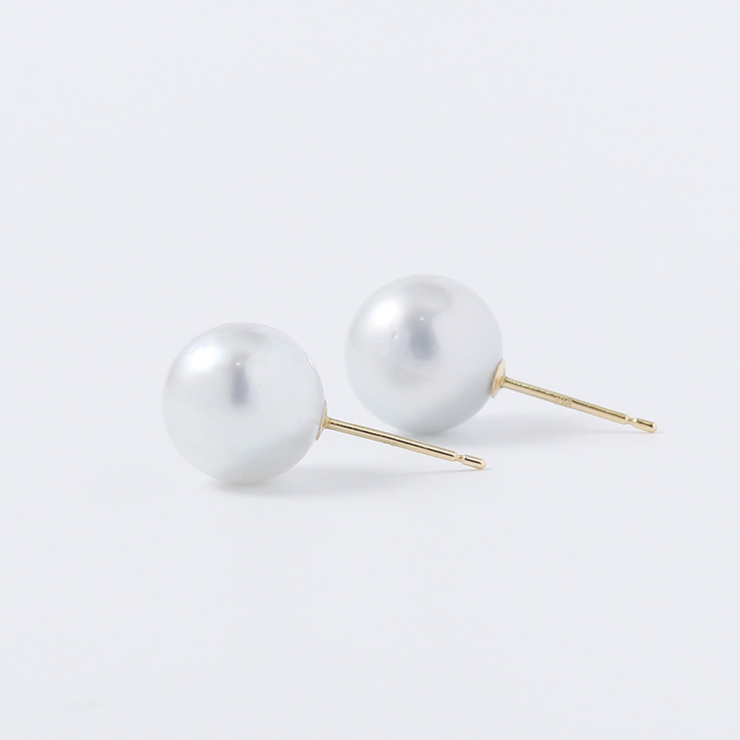 K18南洋パールピアス9㎜