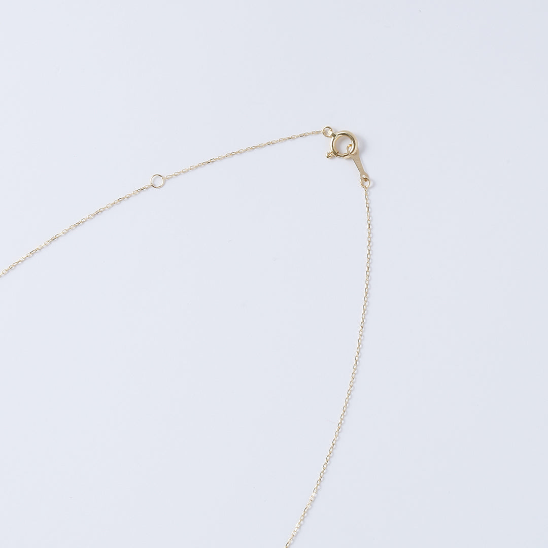 【受注生産品】K18スクエアアメジストネックレス