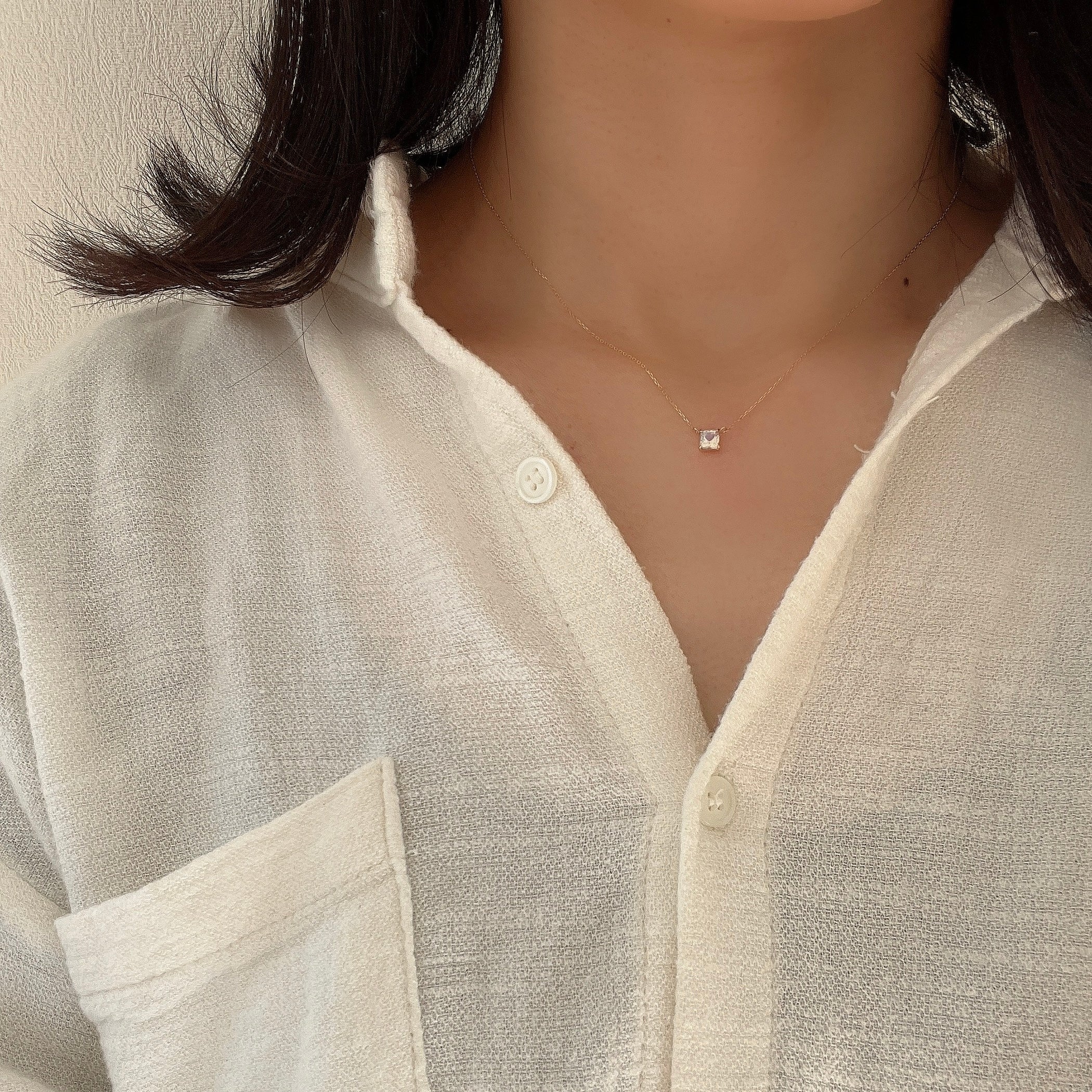 K18ロイヤルブルームーンストーンネックレス