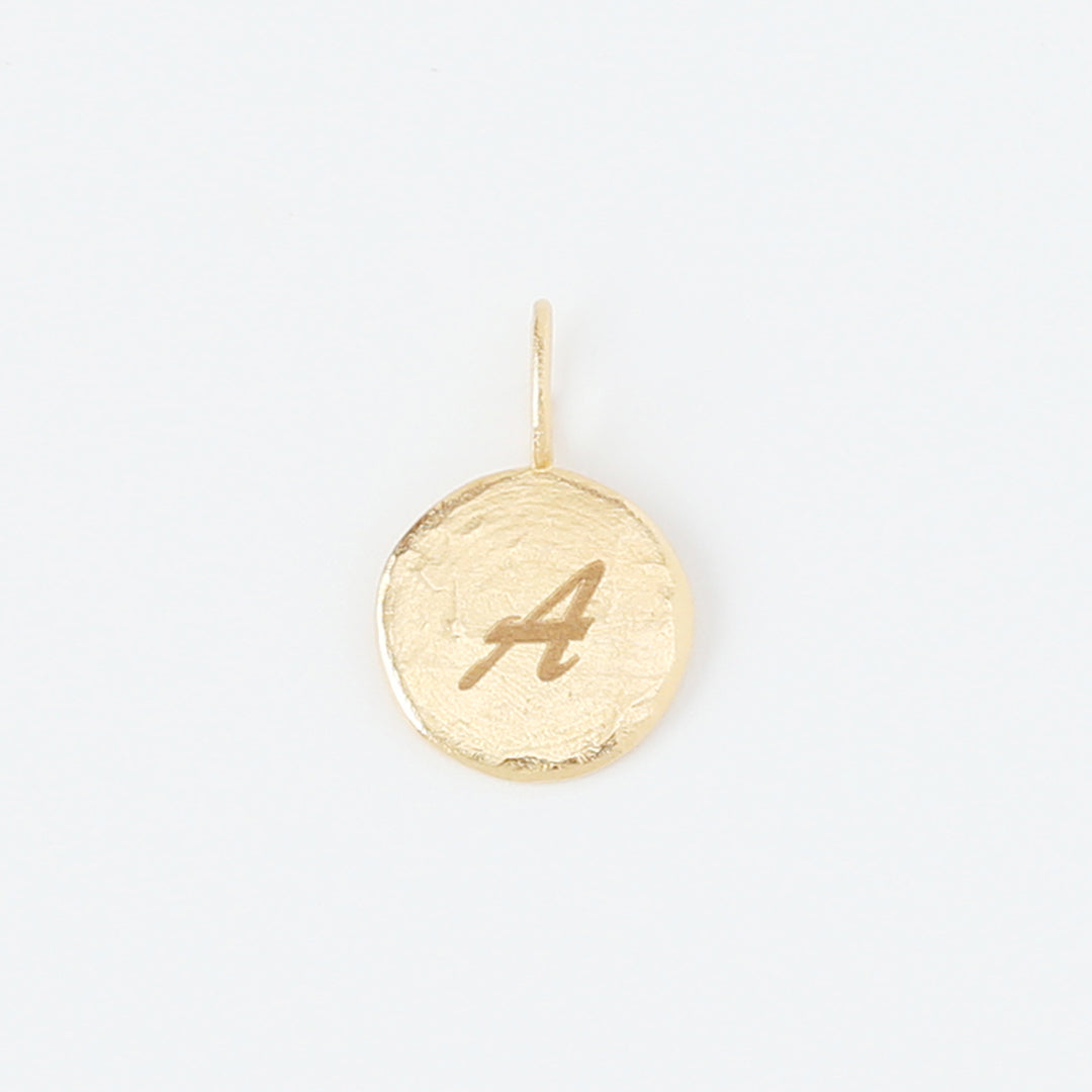 【受注生産品】K18イニシャルコインペンダントトップ
