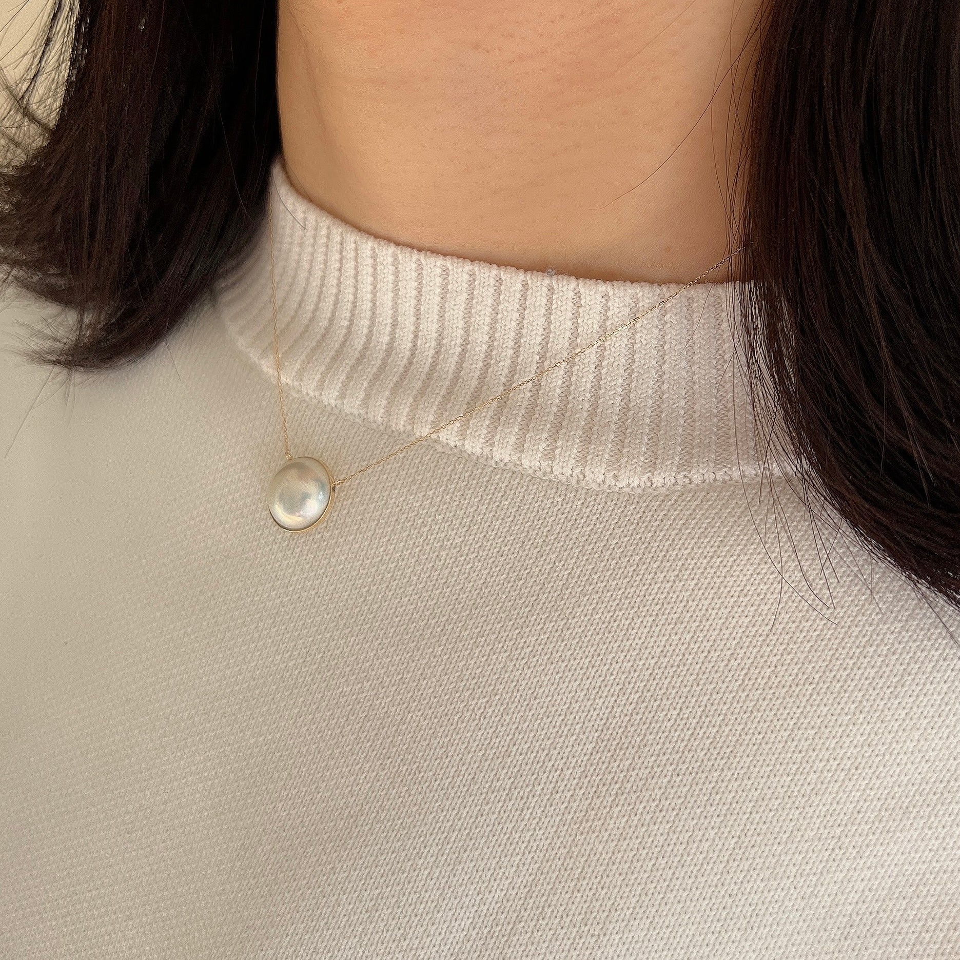 K18マベパールネックレス