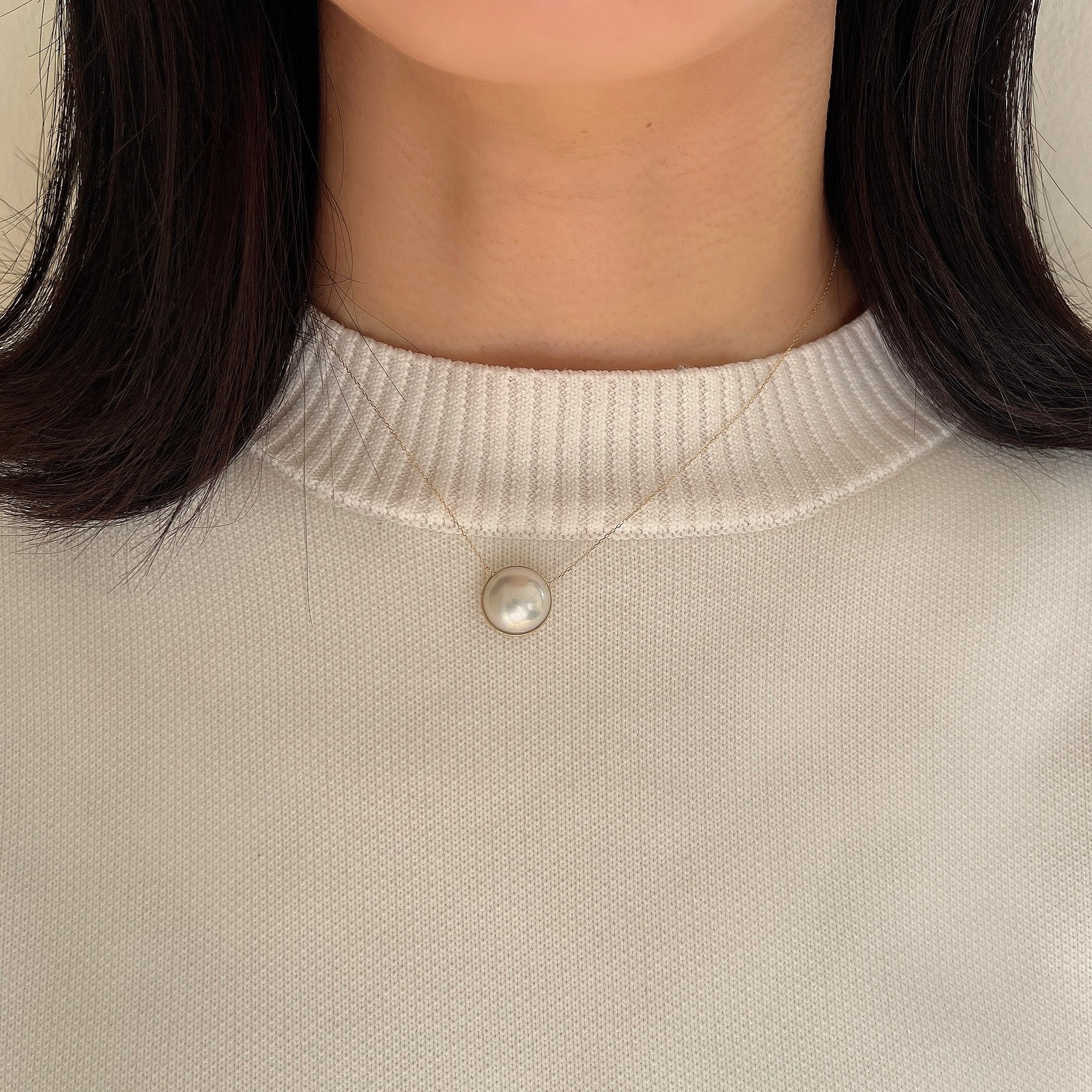 K18マベパールネックレス