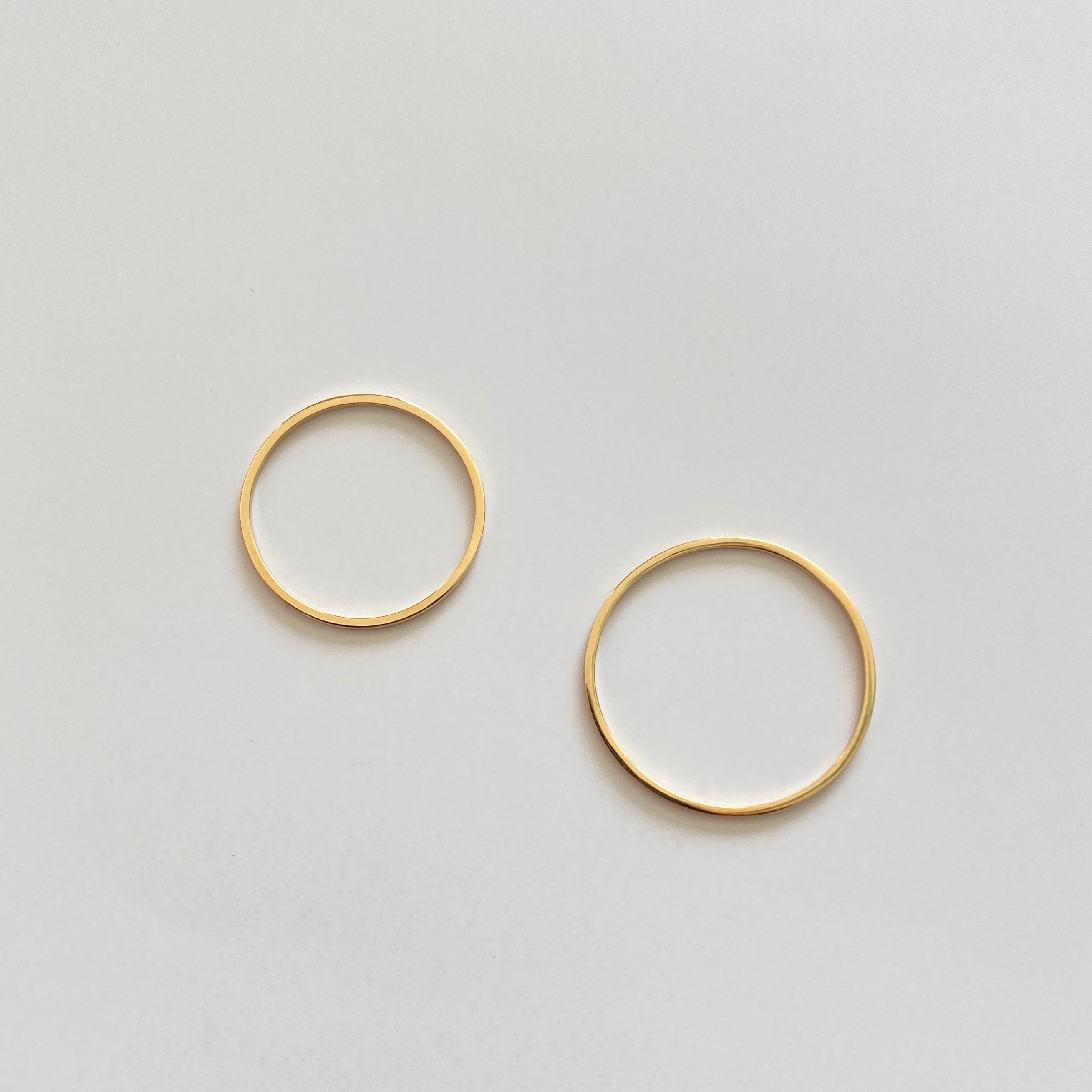 【受注生産品】K18細身リング1号〜16号