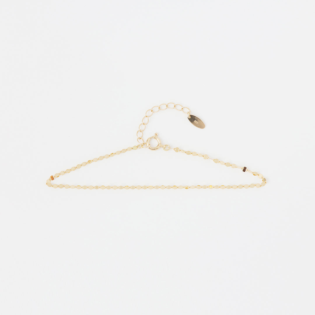 K18ペタルチェーンブレスレット