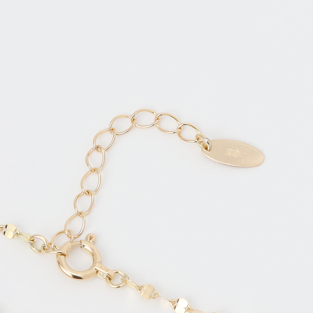 K18ペタルチェーンブレスレット