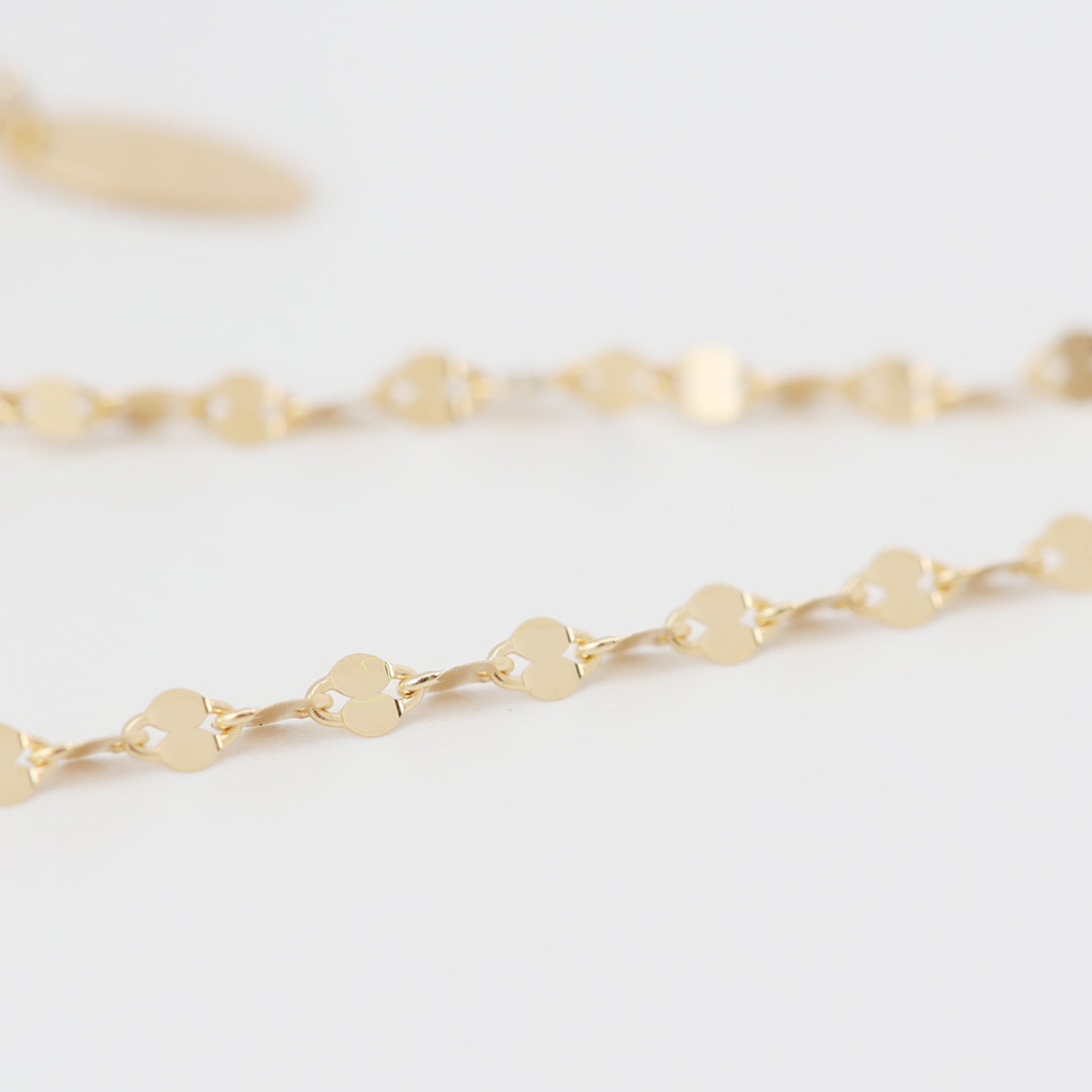 K18ペタルチェーンブレスレット