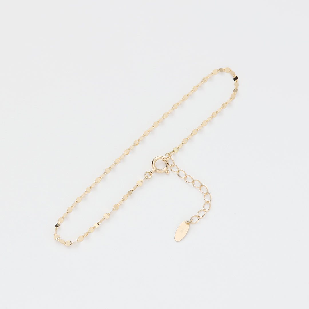 K18ペタルチェーンブレスレット