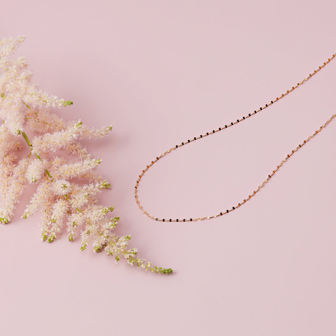 K18ペタルチェーンネックレス