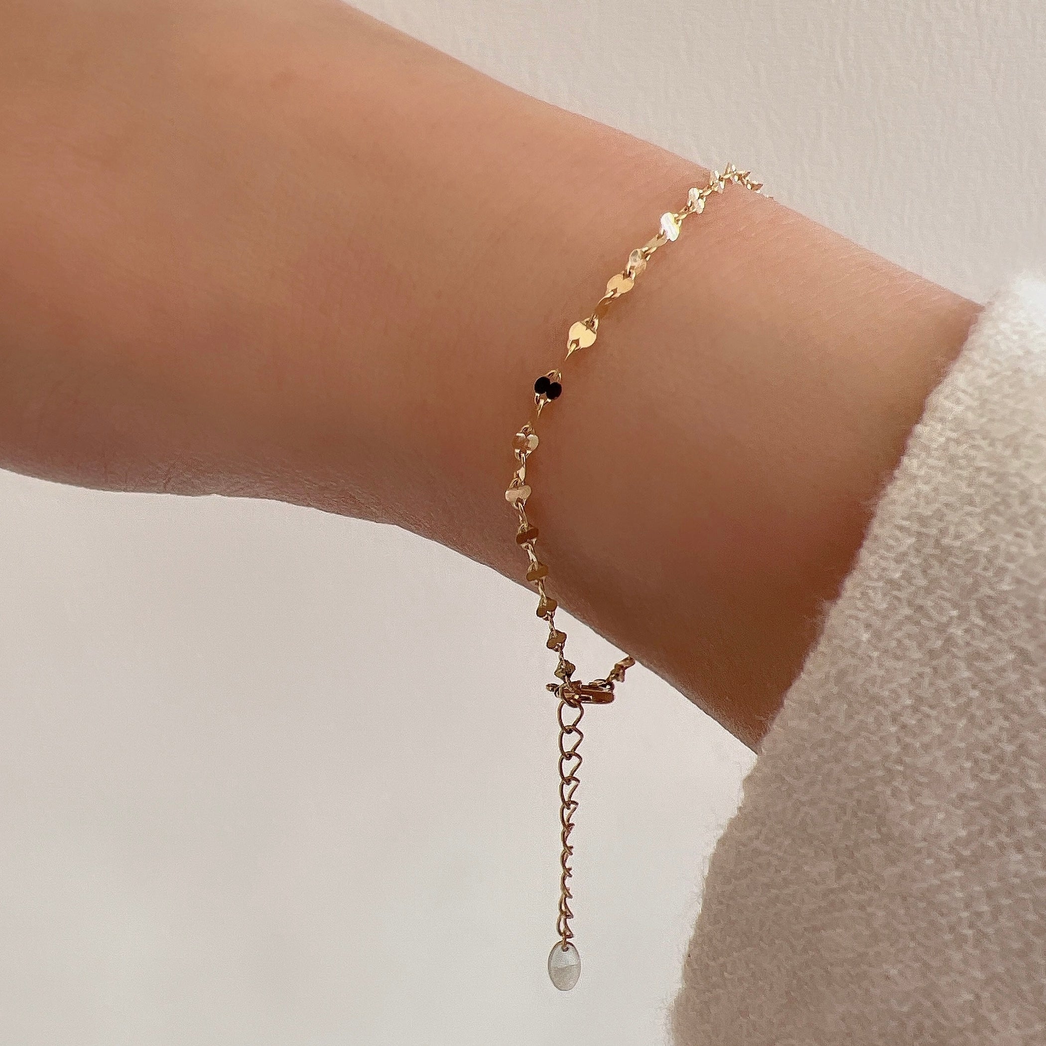 K18ペタルチェーンブレスレット