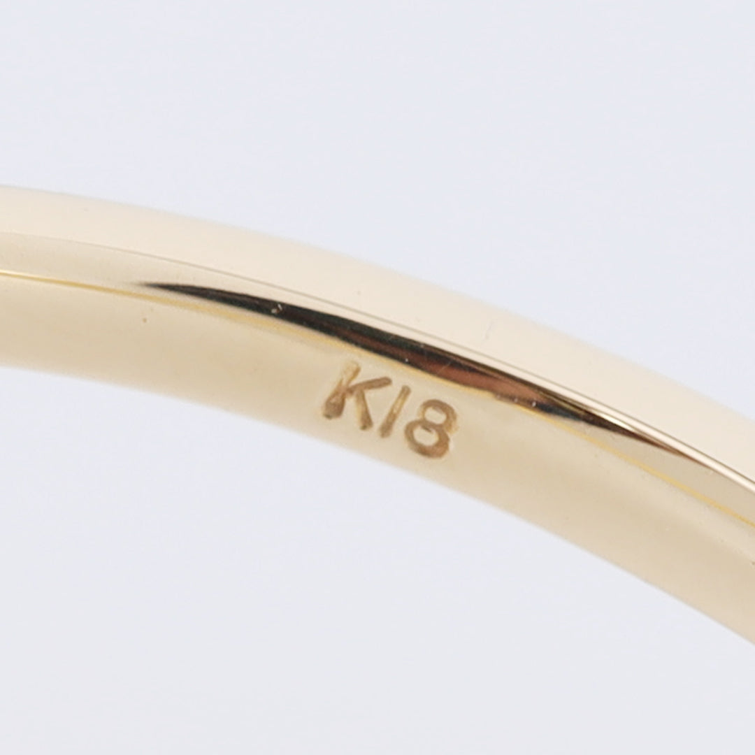 K18アコヤパール3粒リング(タテ)