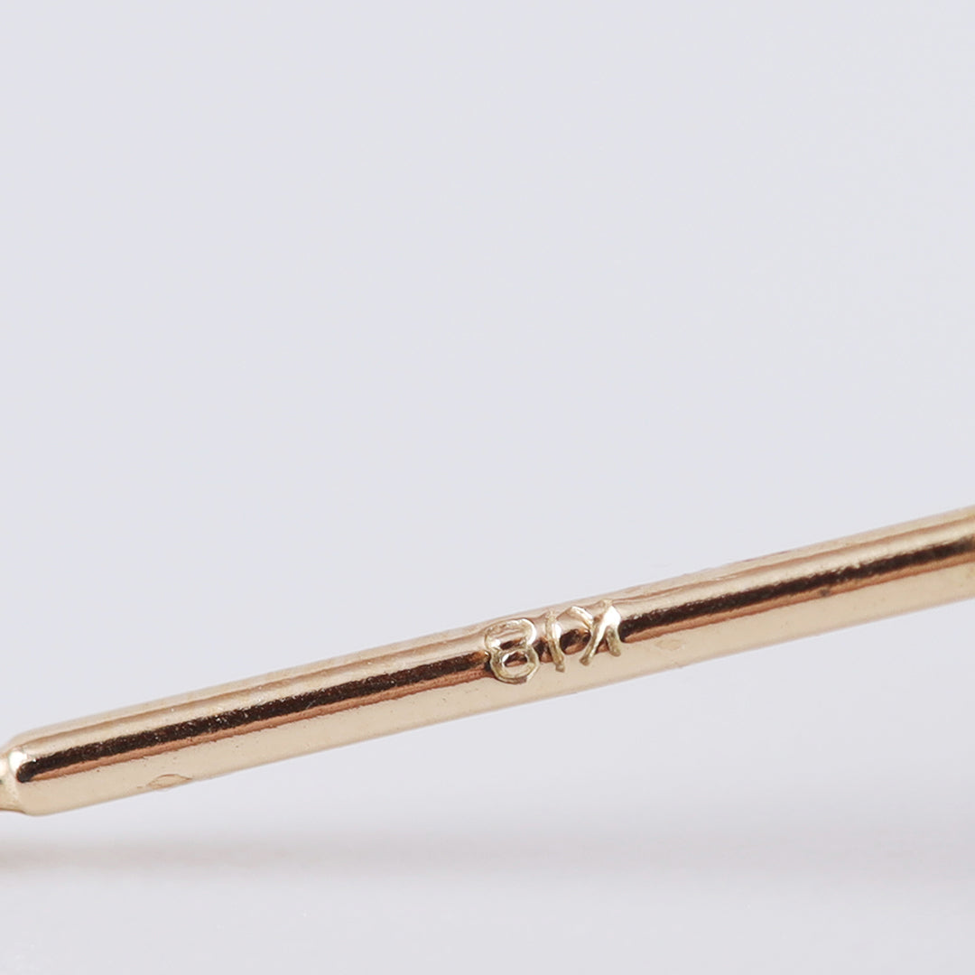 K18タヒチカットパールダイヤピアス