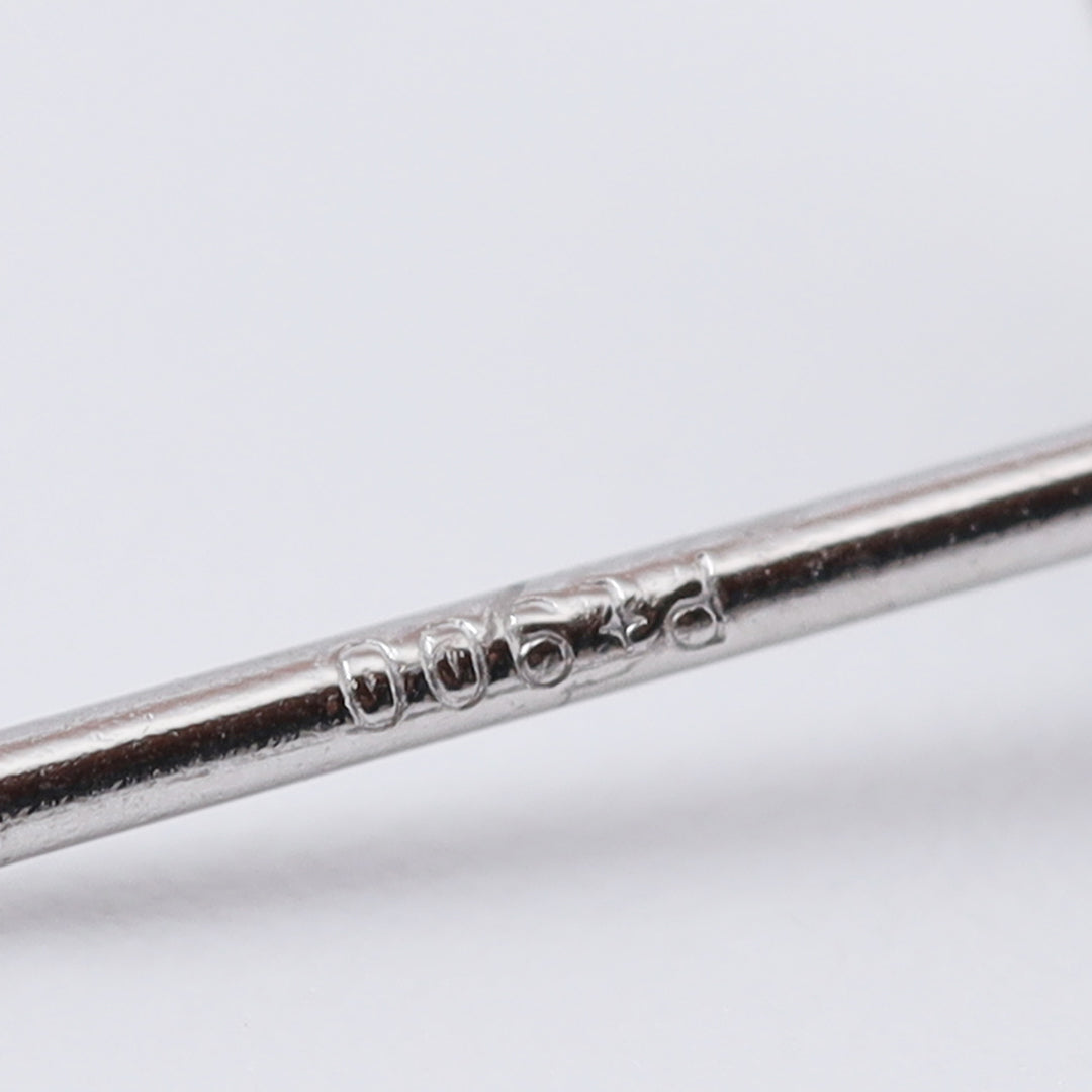 Pt900メタルグレースピネルピアス(濃)