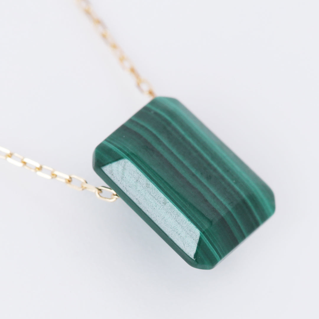 K18マラカイトネックレス