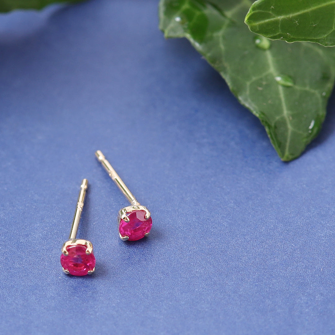 K18ルビーピアス