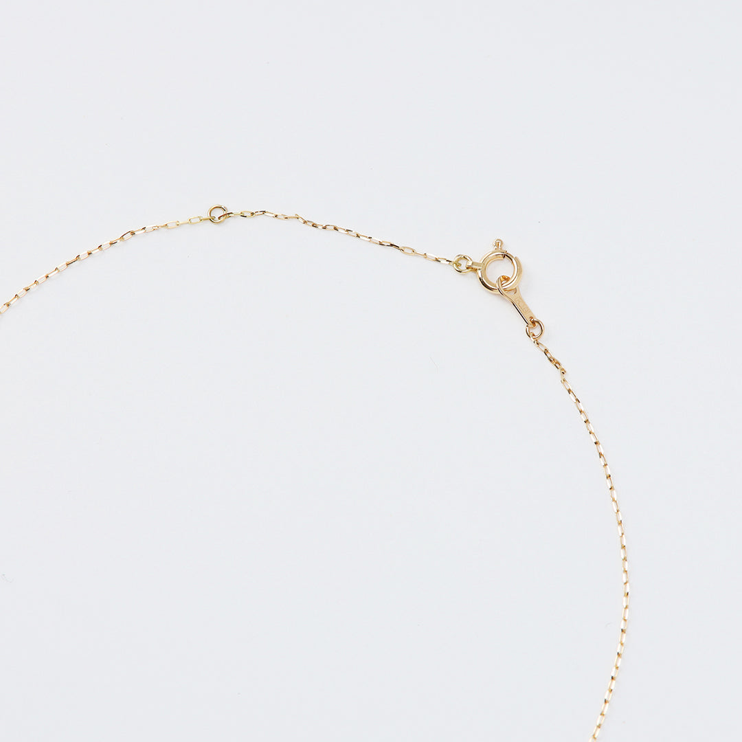 K18伏せ込みダイヤモンドネックレス0.10ct