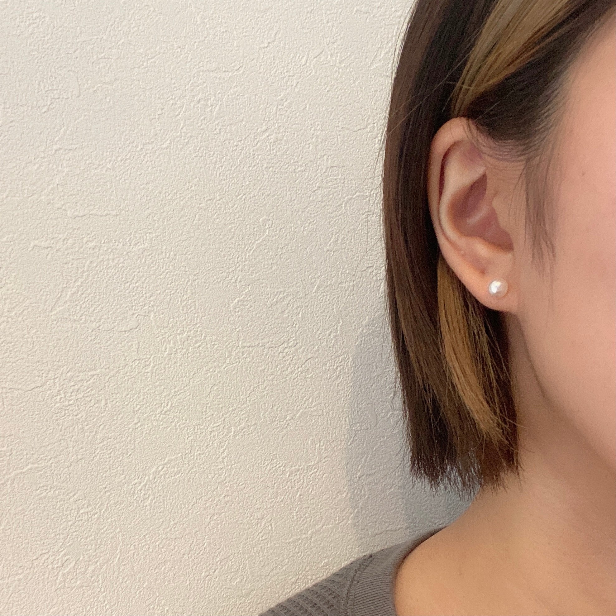 K18アコヤパールピアス6㎜
