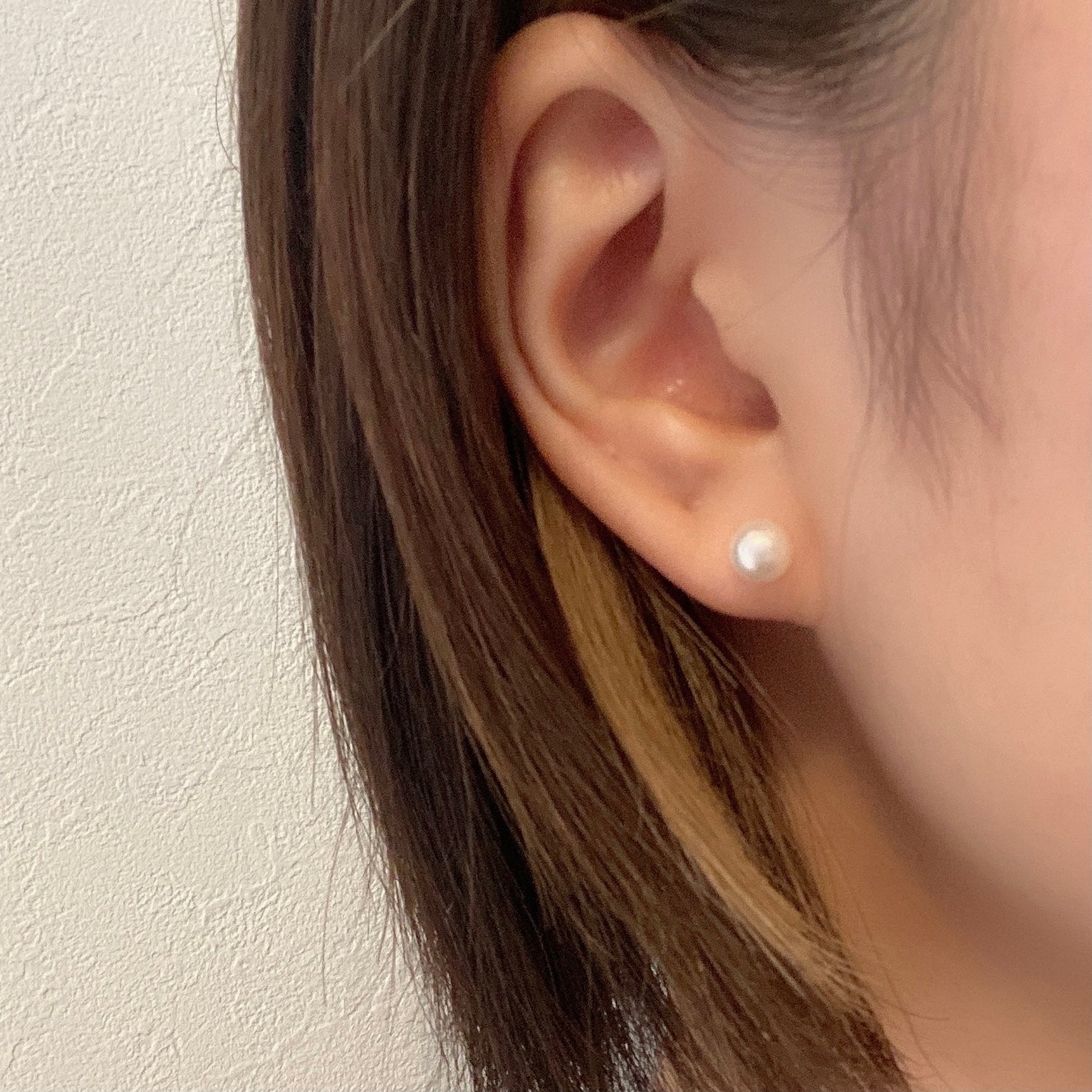 K18アコヤパールピアス6㎜
