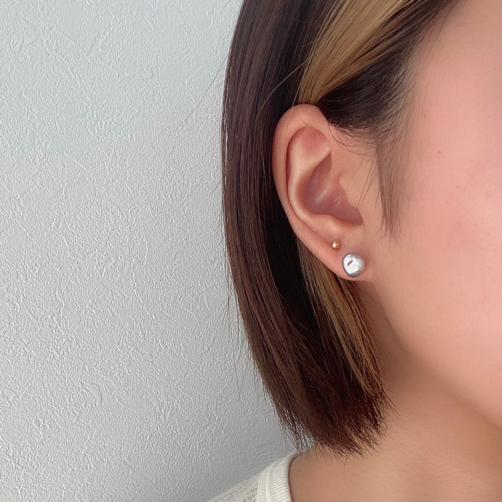 K18 3㎜丸玉ピアス