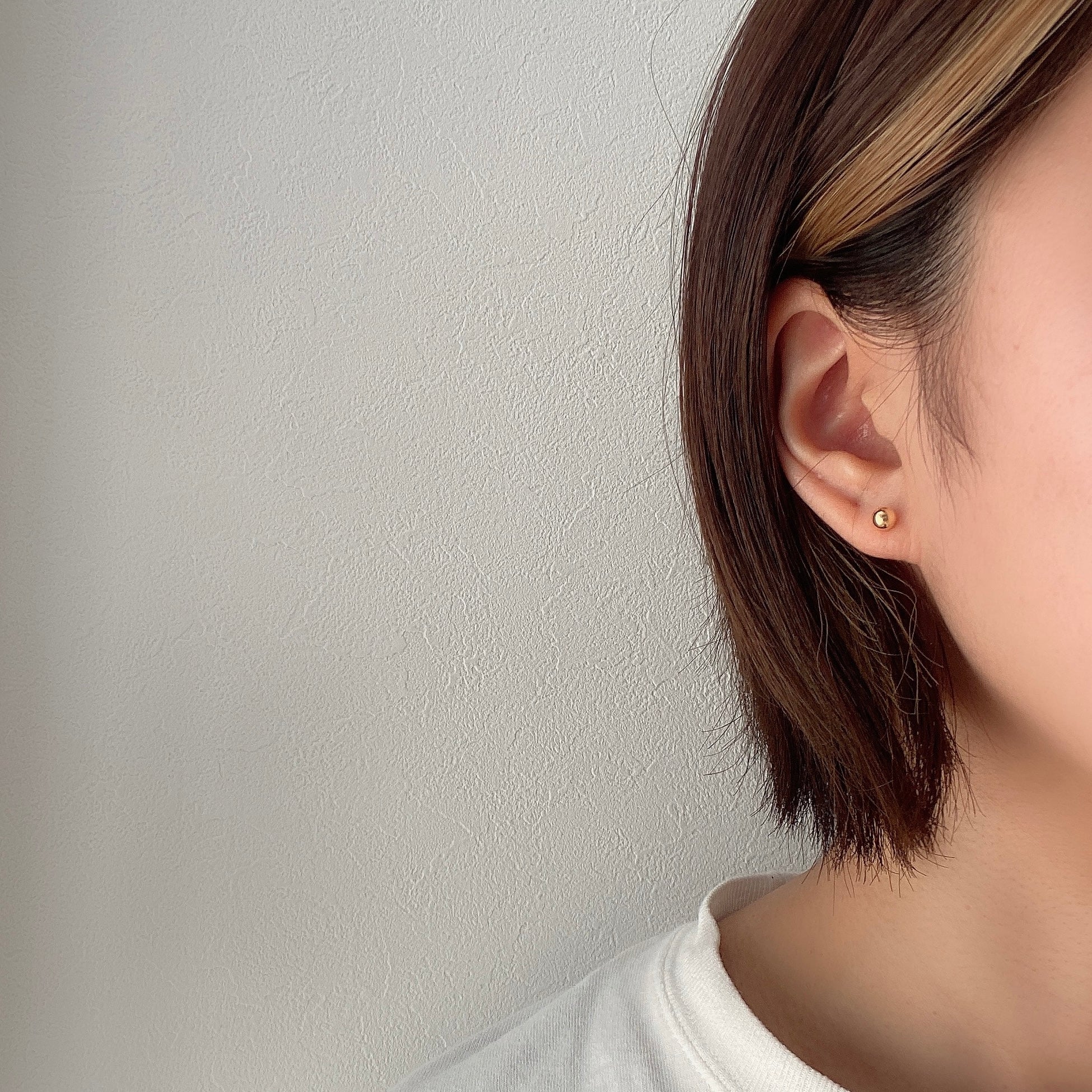 K18 5㎜丸玉ピアス