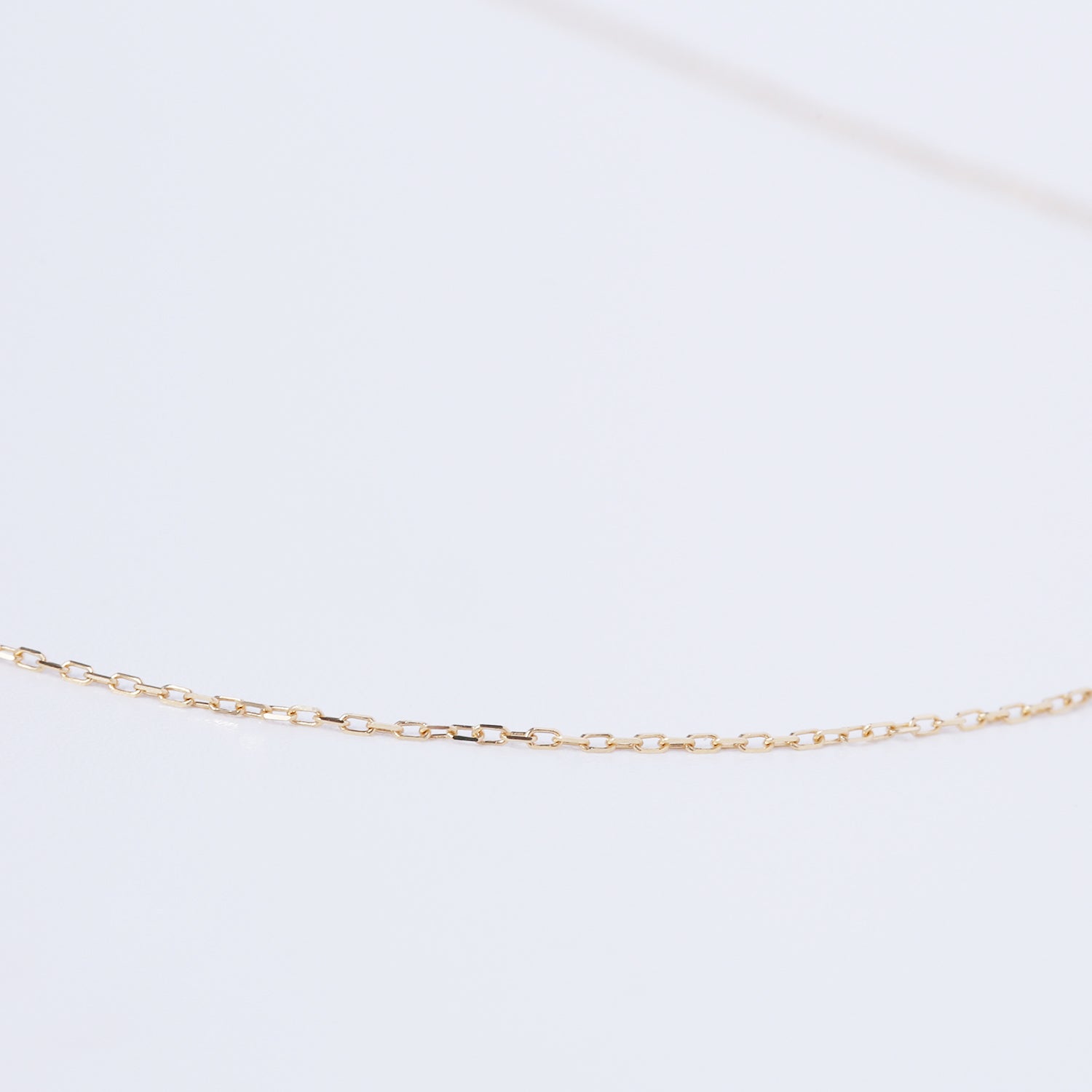 K18細身チェーンネック小豆スライド