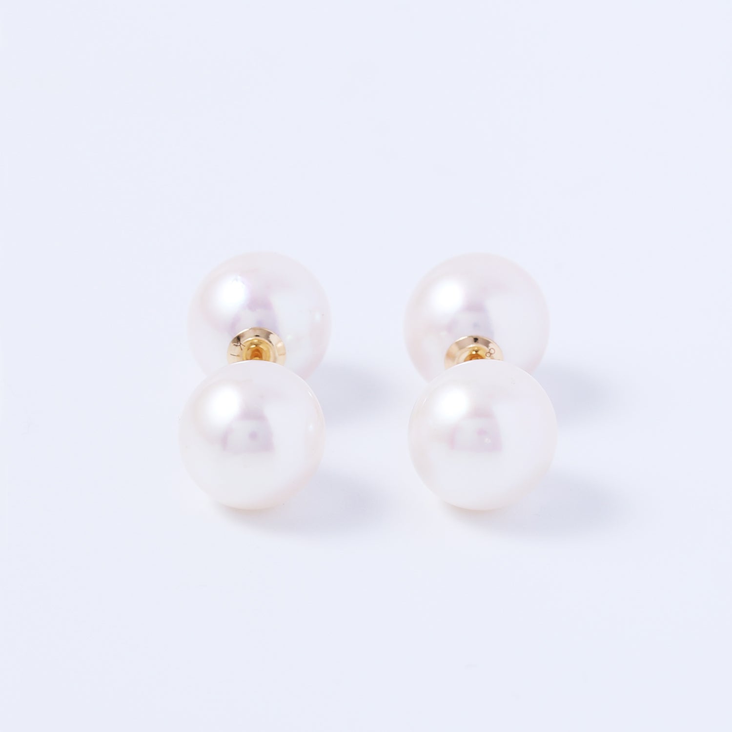 K18アコヤパールピアス ×アコヤパールキャッチ 