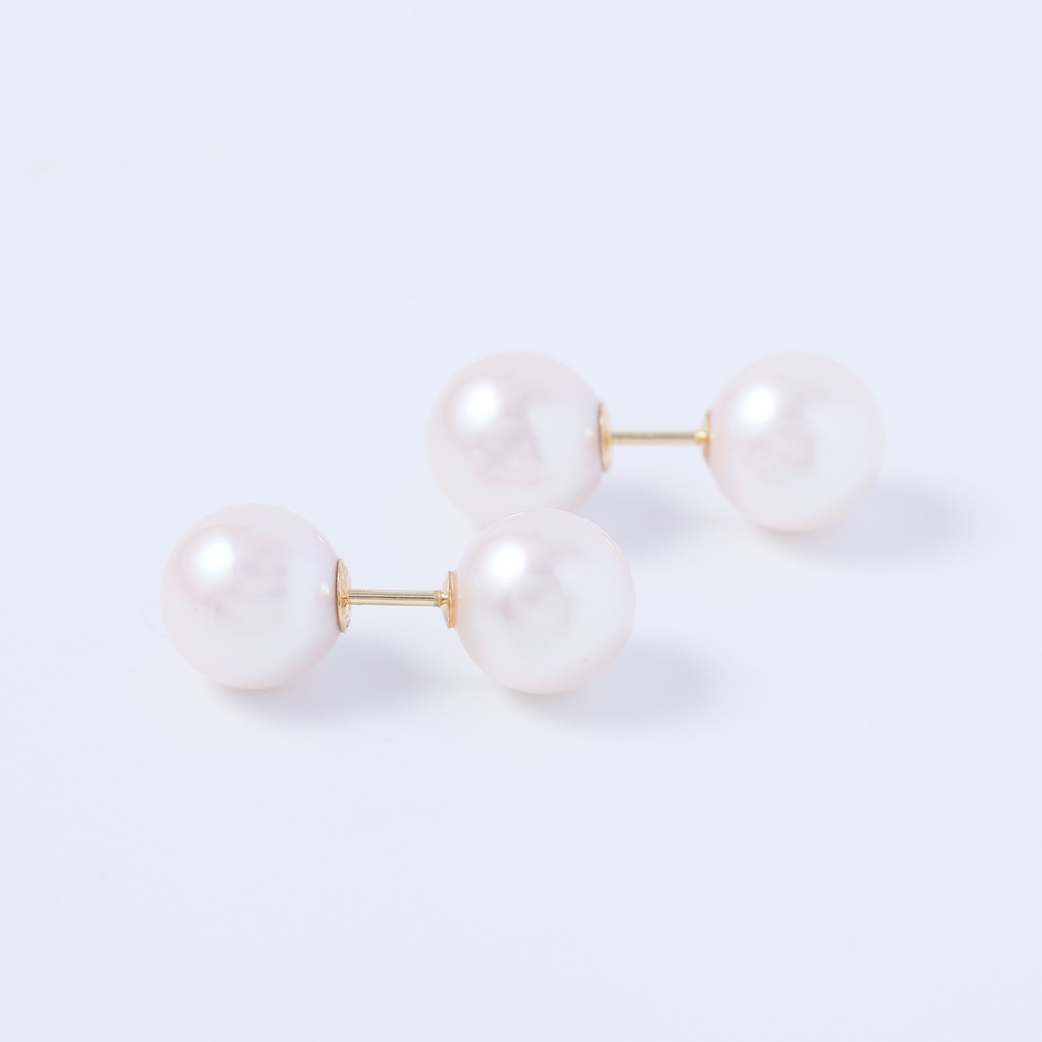 K18アコヤパールピアス ×アコヤパールキャッチ