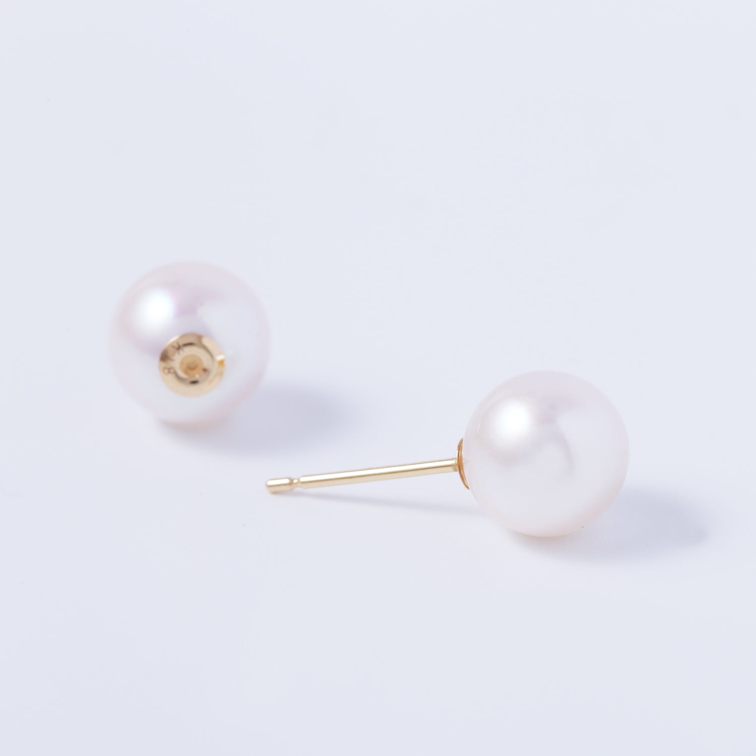 K18アコヤパールピアス ×アコヤパールキャッチ